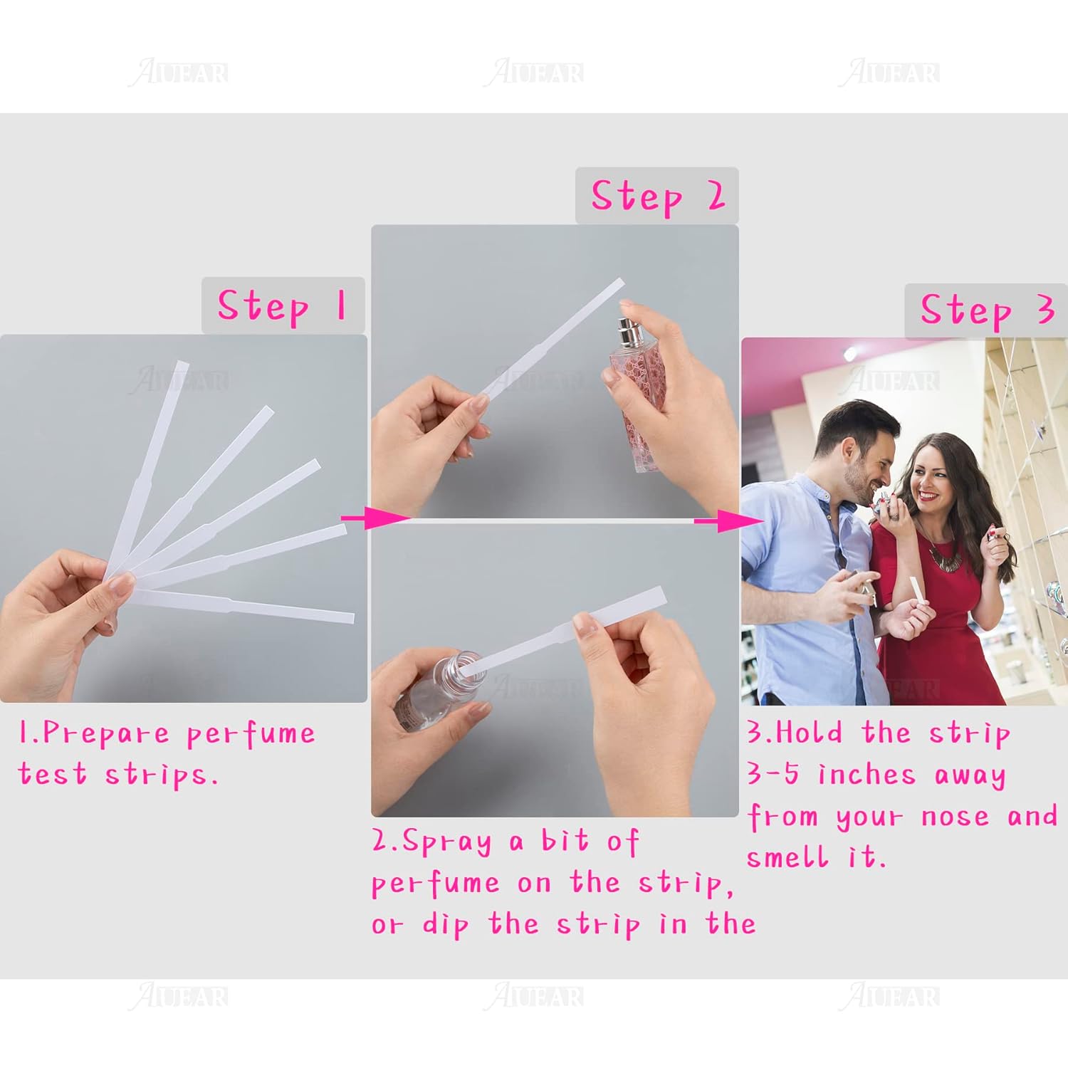 AUEAR Premium Perfume Tester Strips 100 Pack