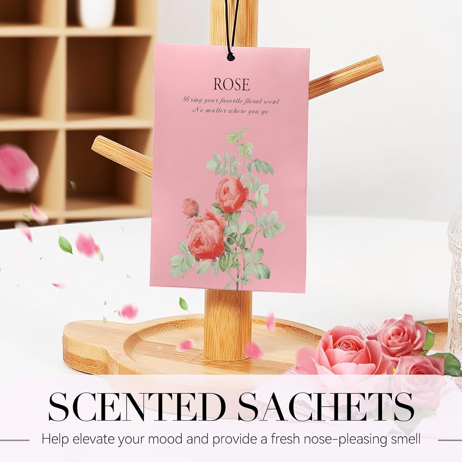 Rose Scented Sachet Bags 12 Pack Closet Freshener