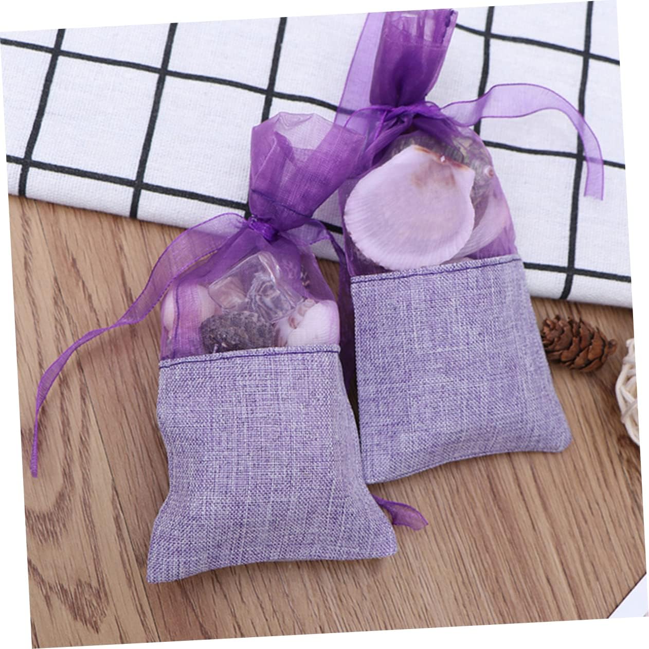 COLLBATH 24pcs Lavender Sachets Empty Bags for Home Fragrance