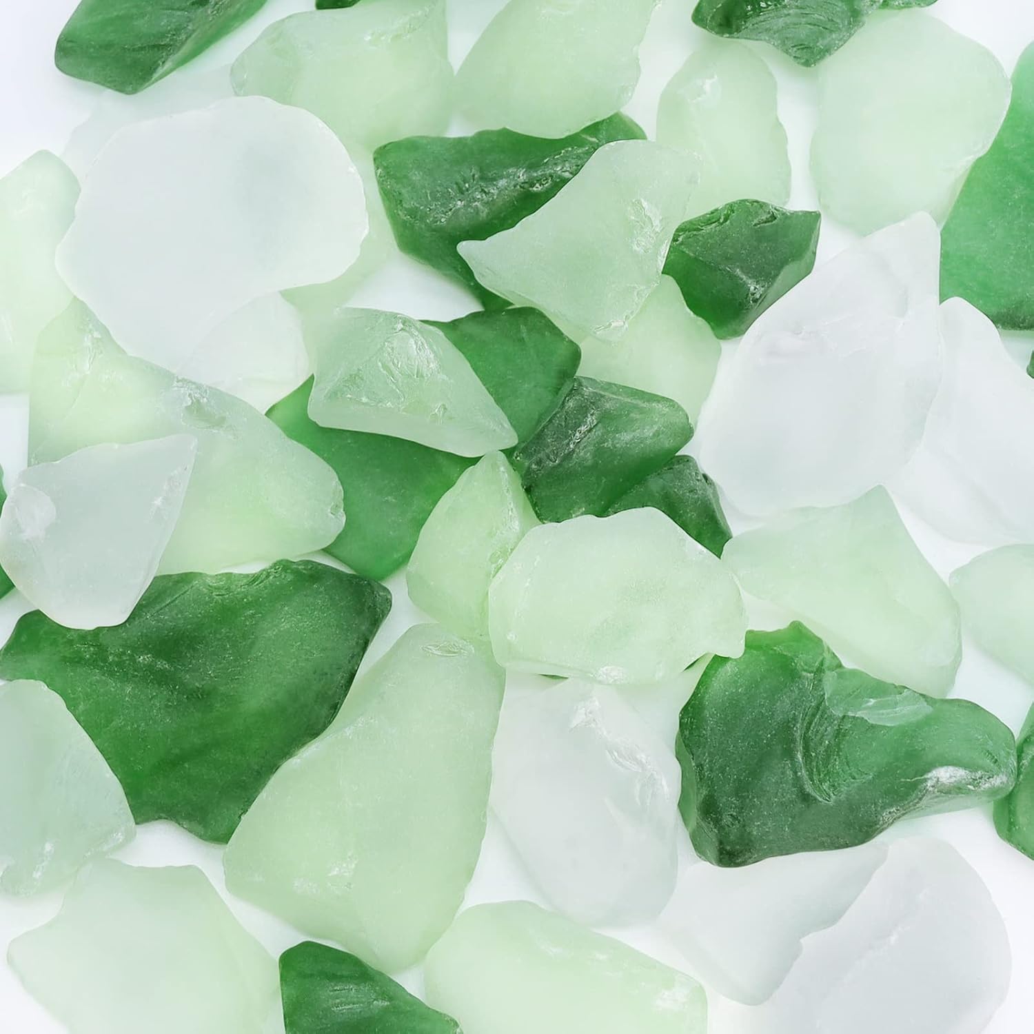 Ausluru 5LB Frosted Sea Glass Vase Fillers