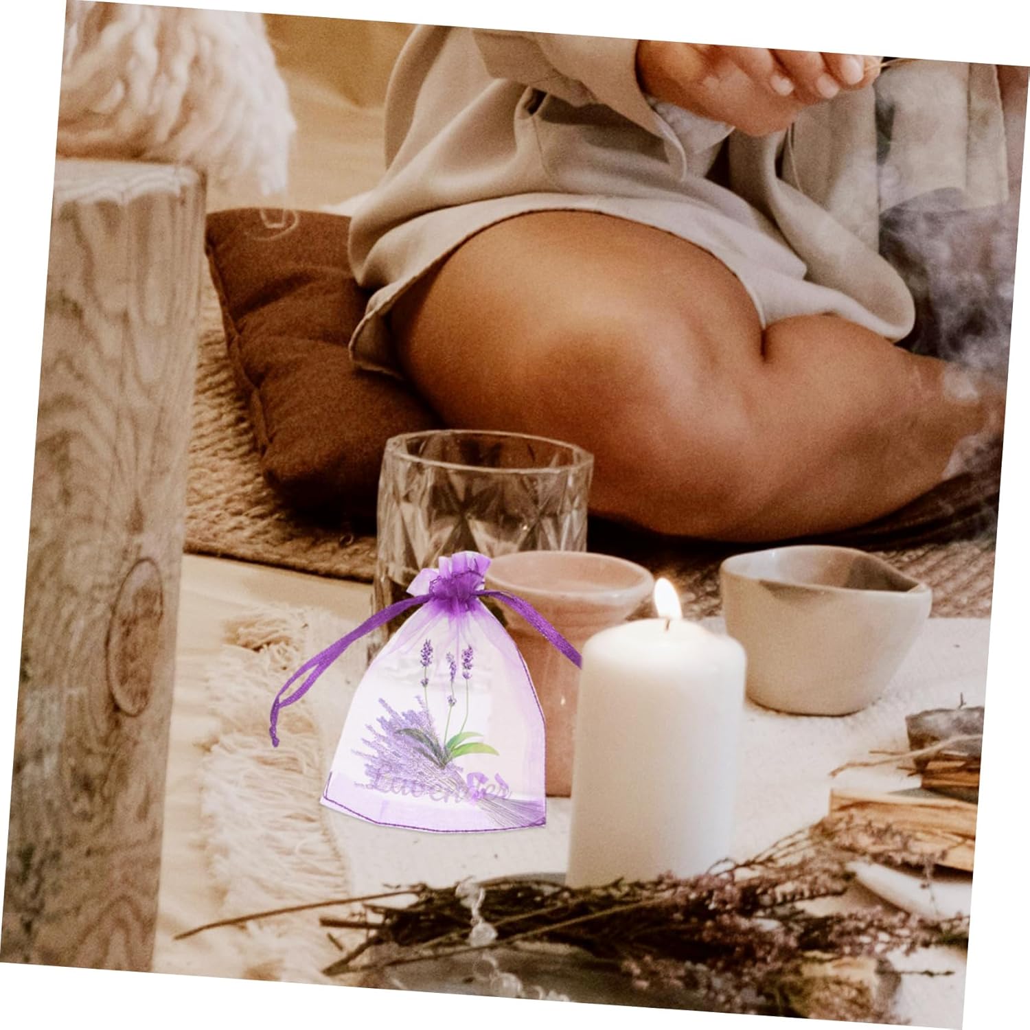 PRETYZOOM Organza Gauze Lavender Sachet Bags