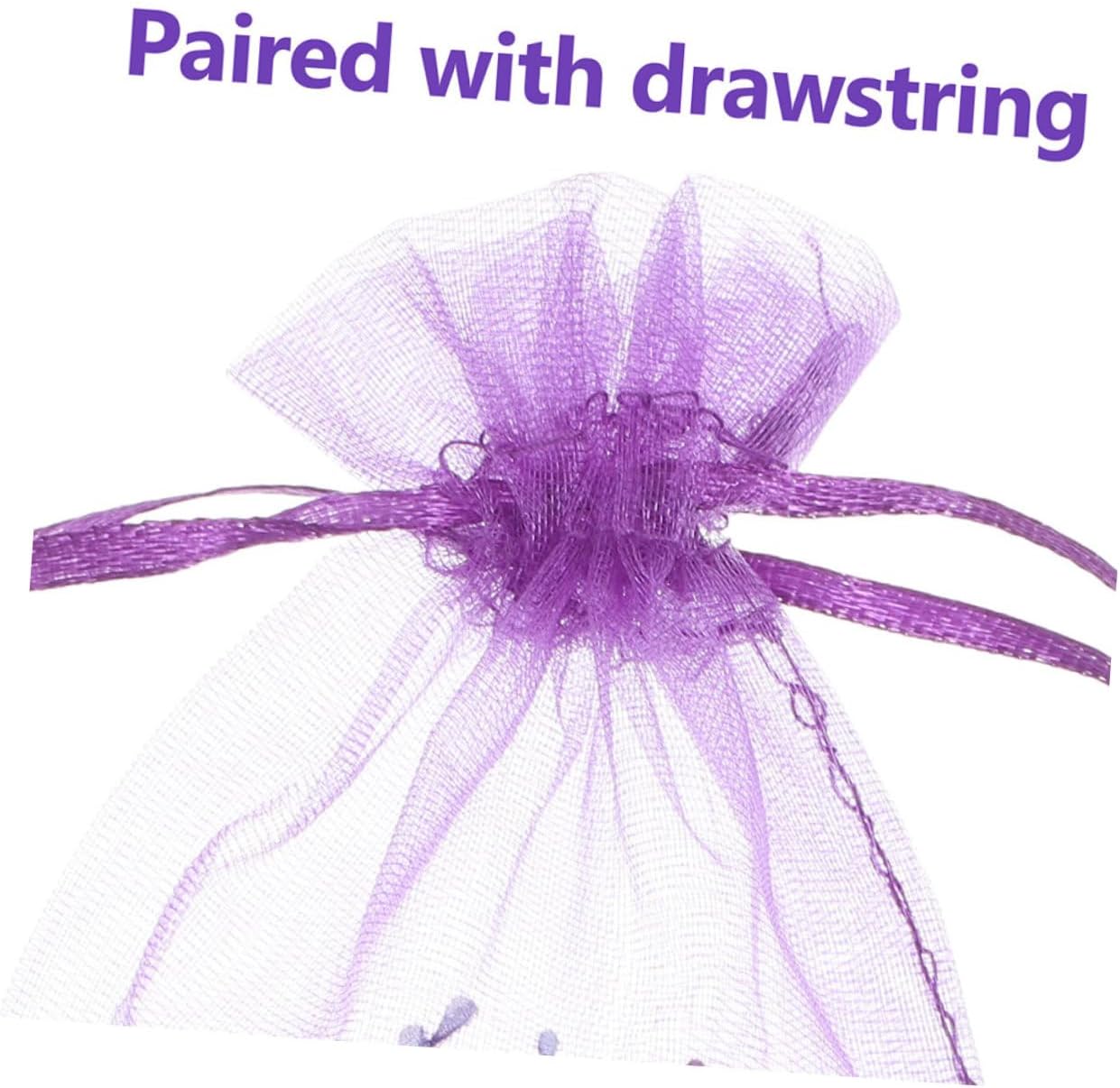 Luxshiny 20pcs Lavender Sachets with Drawstring Mesh Bags