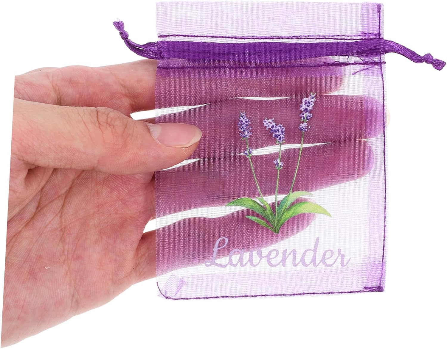 MAGICLULU 20pcs Lavender Sachet Bags Drawstring Empty Storage Pouches