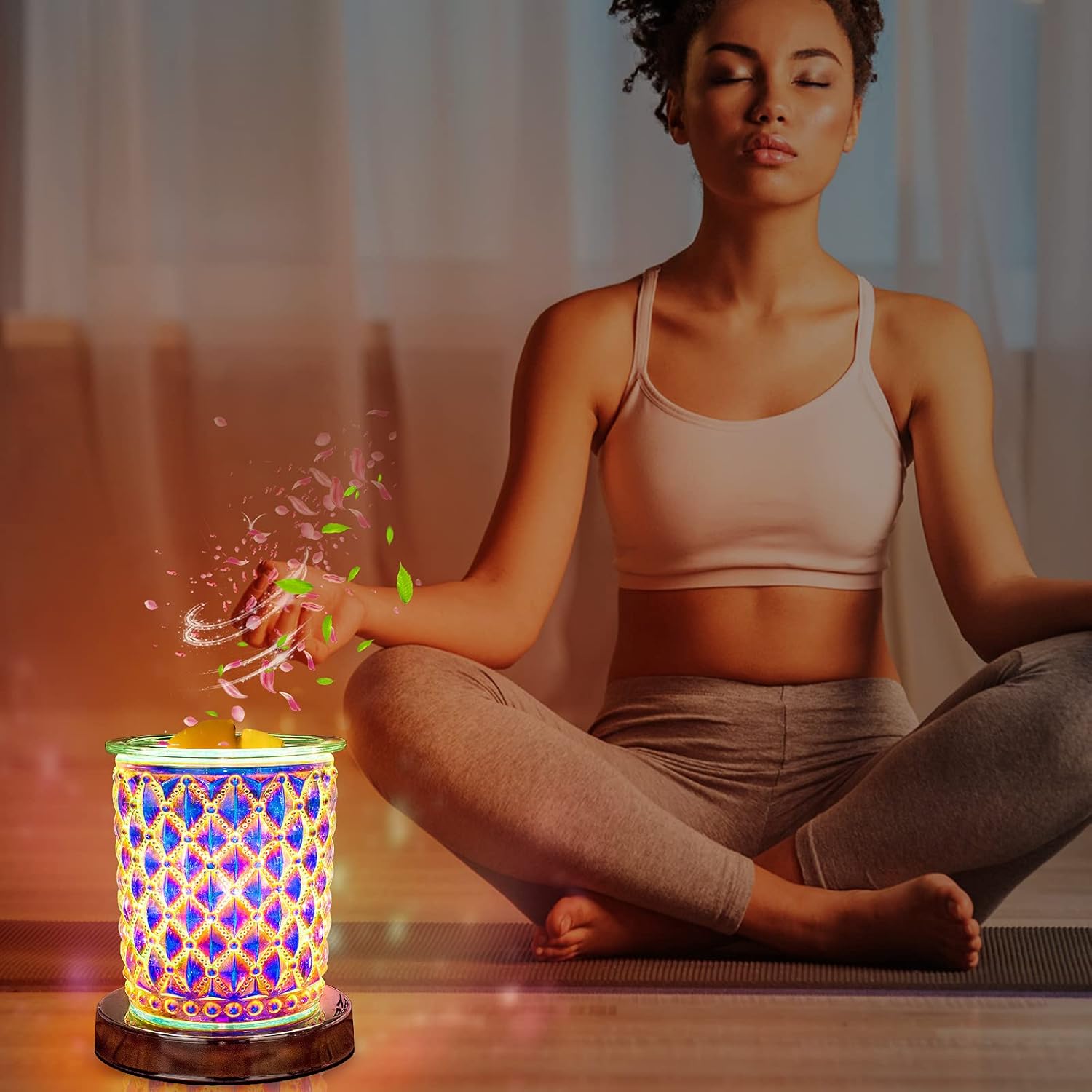 Tensun Dimmable Wax Melt Warmer - Pink Electric Candle Diffuser