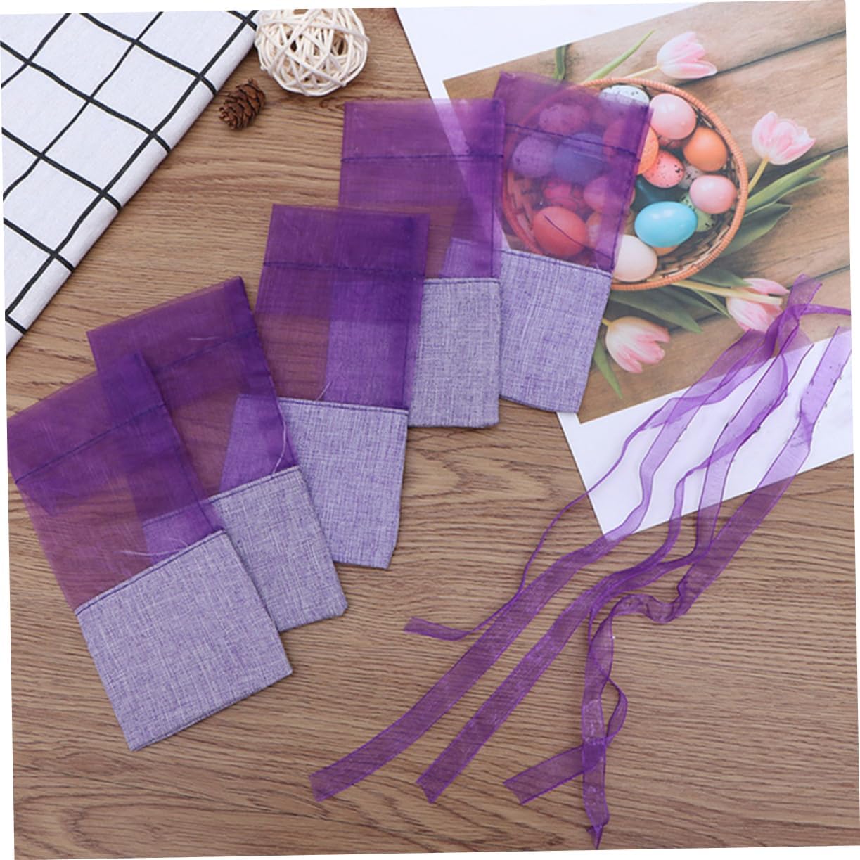 24pcs Lavender Scented Sachet Bags for Home Fragrance and Storage
