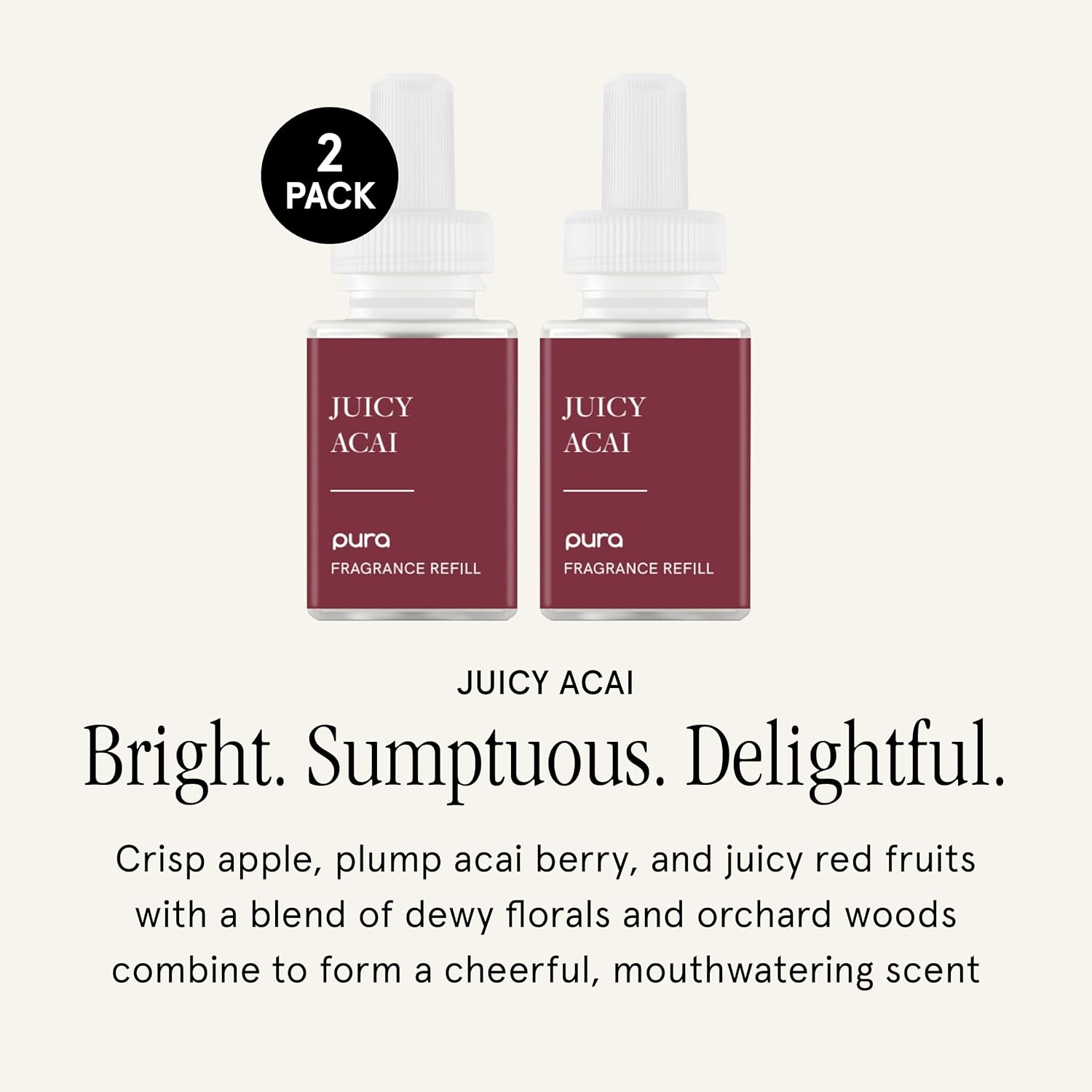 Pura Malodor Refill - 2 Pack Juicy Acai