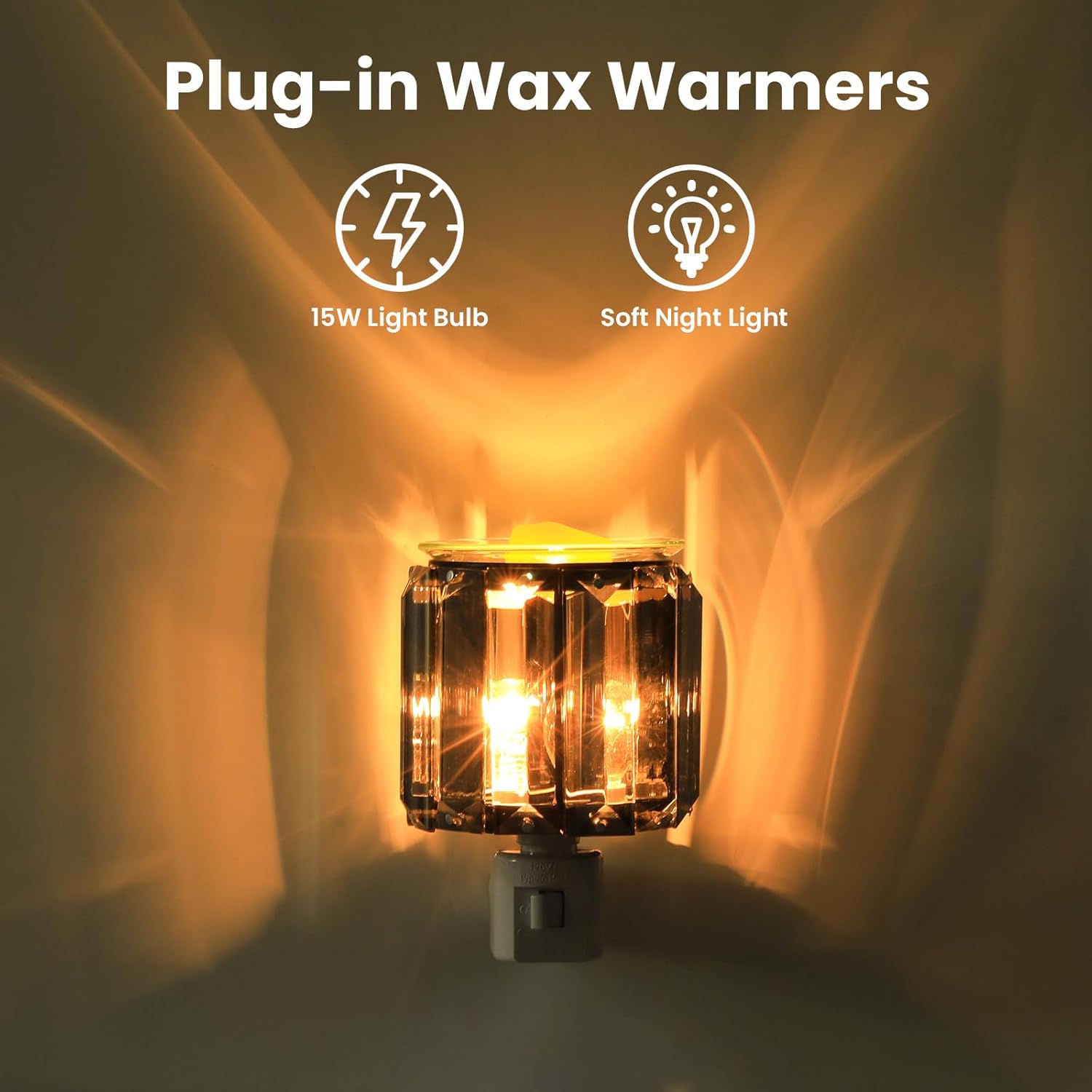 SingPad Plug-In Fragrance Warmer - Crystal Electric Wax Melt Burner