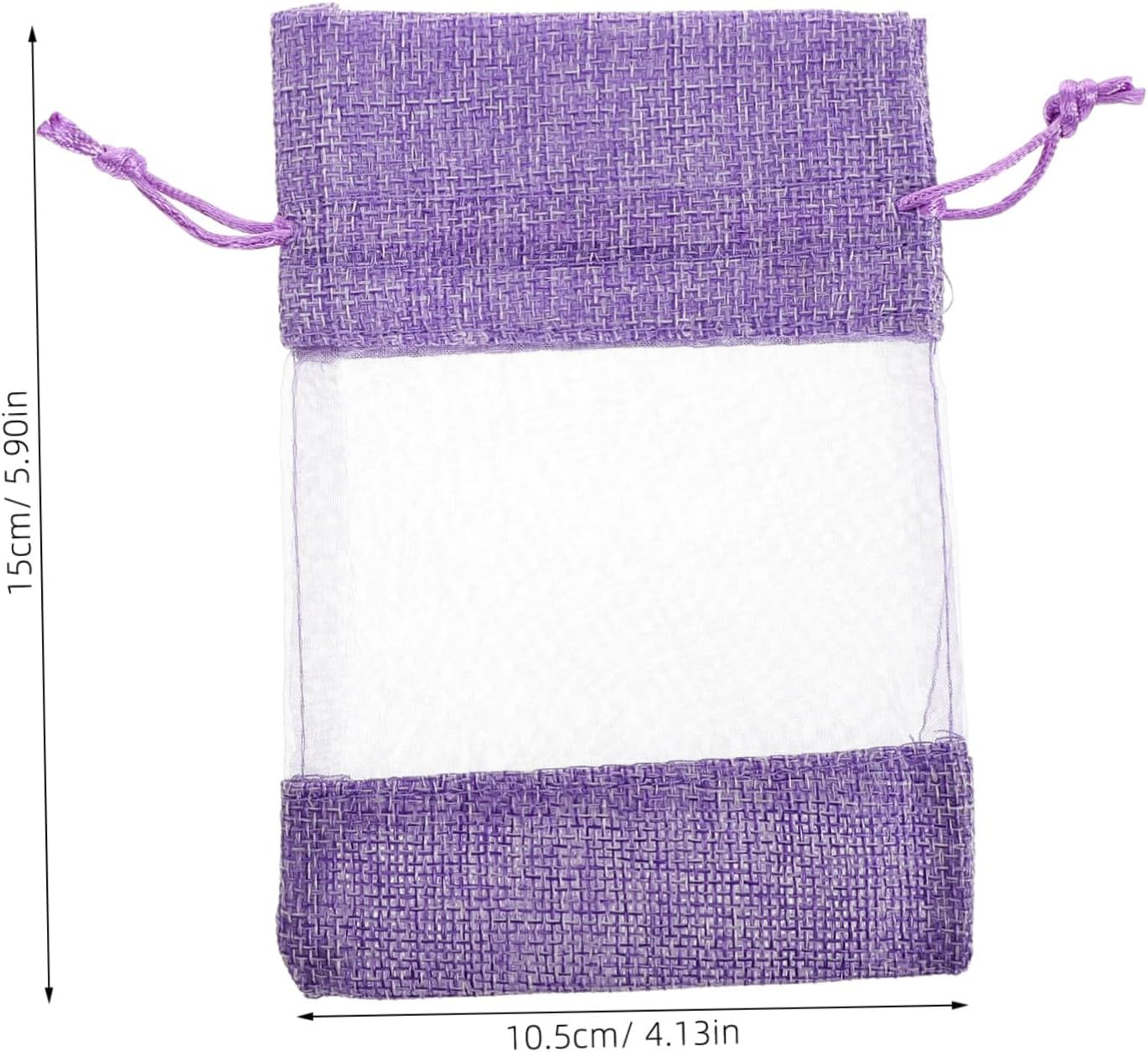 10pcs DIY Scented Lavender Sachet Bags with Drawstring Closure for Home Use
