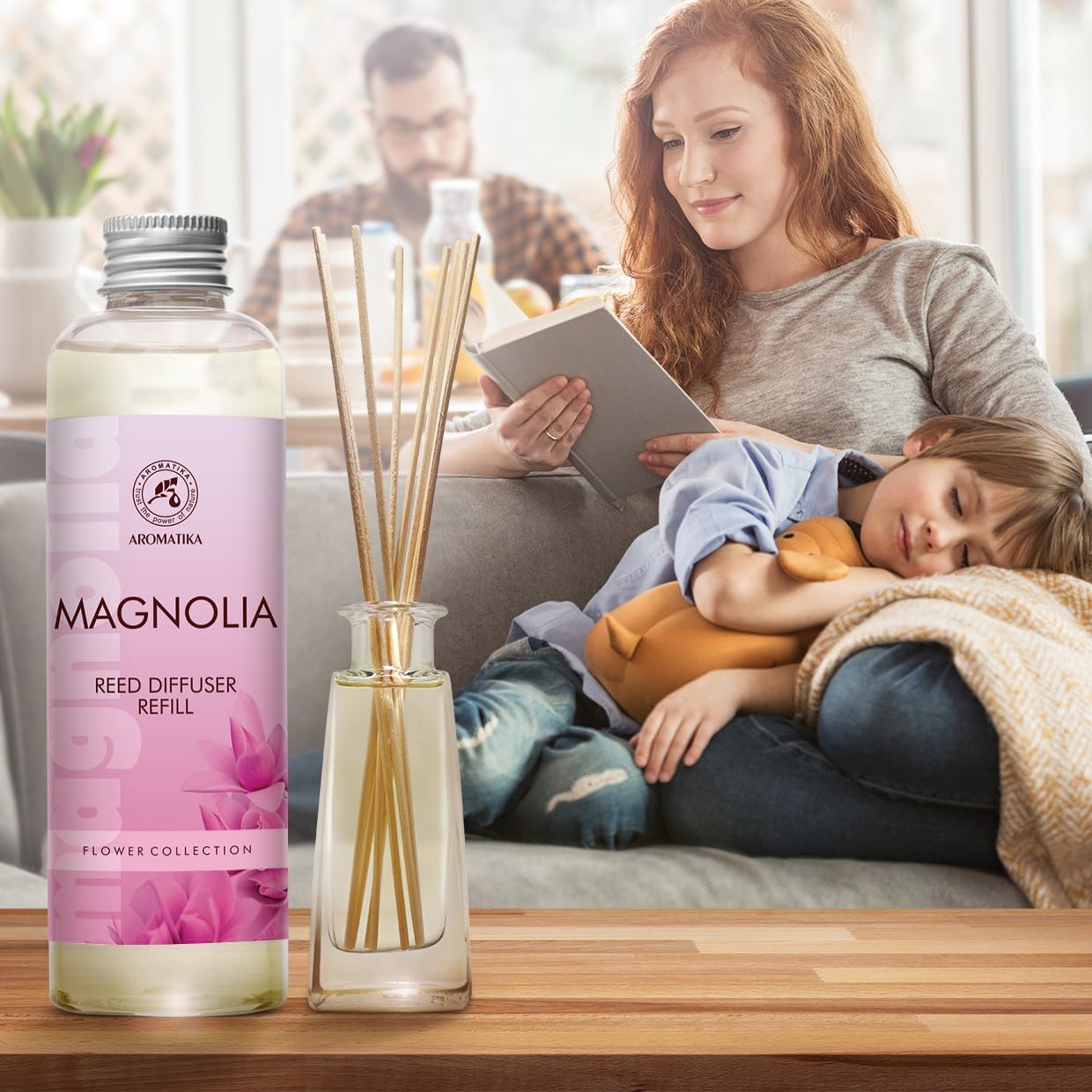 AROMATIKA Magnolia Reed Diffuser Refill 68Fl Oz