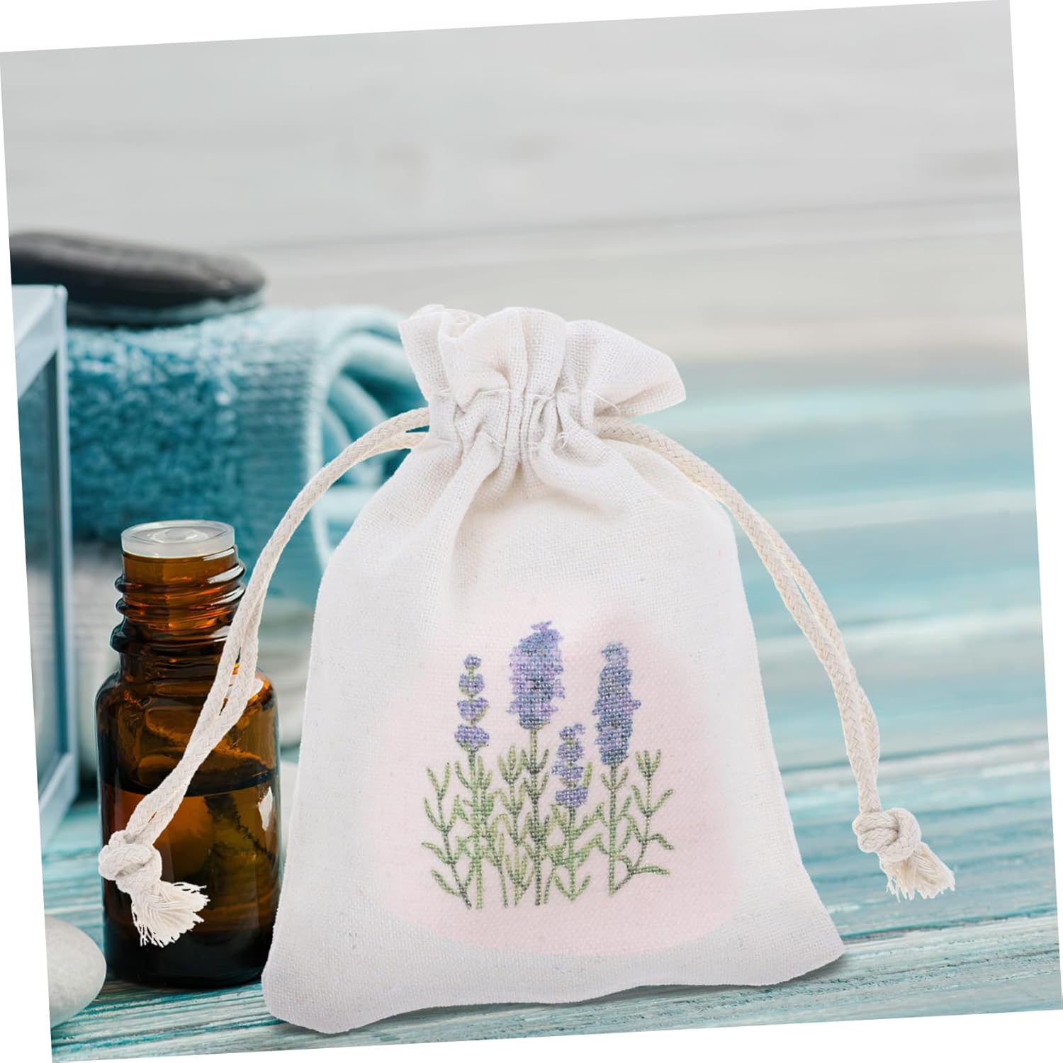 10pcs Lavender Sachet Bags with Drawstring