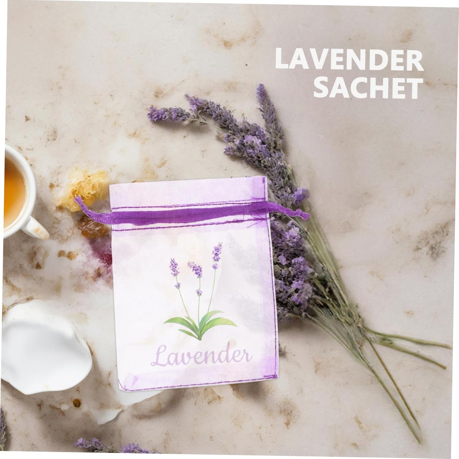 PRETYZOOM Organza Gauze Lavender Sachet Bags