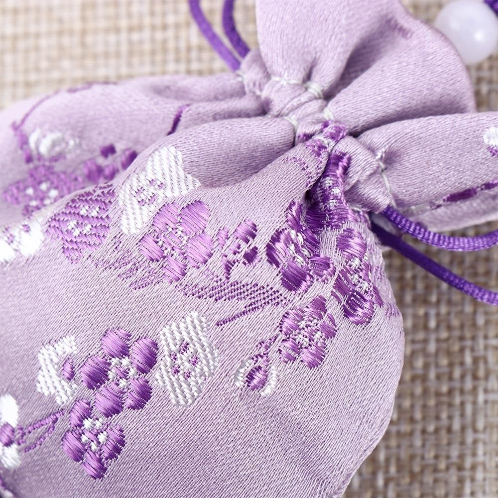 Women Brocade Sachet with Plum Flower Design
