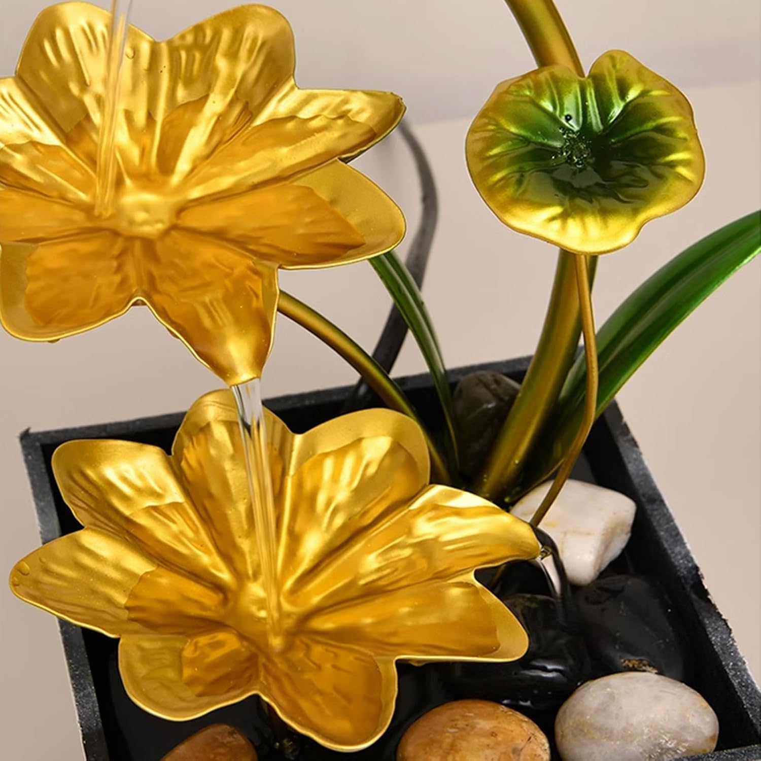 White Tabletop Fountain for Home Decor and Financial Attraction