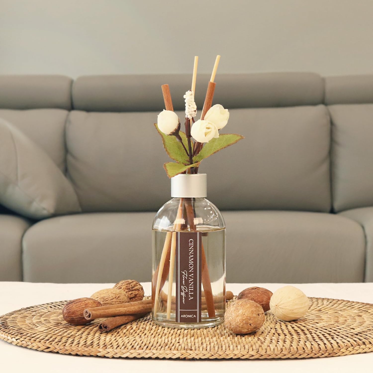 Aronica Lemon Scented Air Freshener Diffuser Set