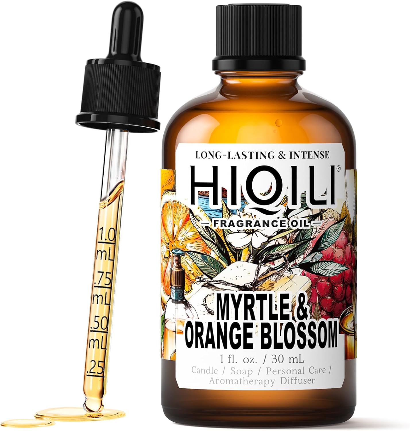 HIQILI Myrtle Orange Blossom Fragrance Oil 1 Fl Oz