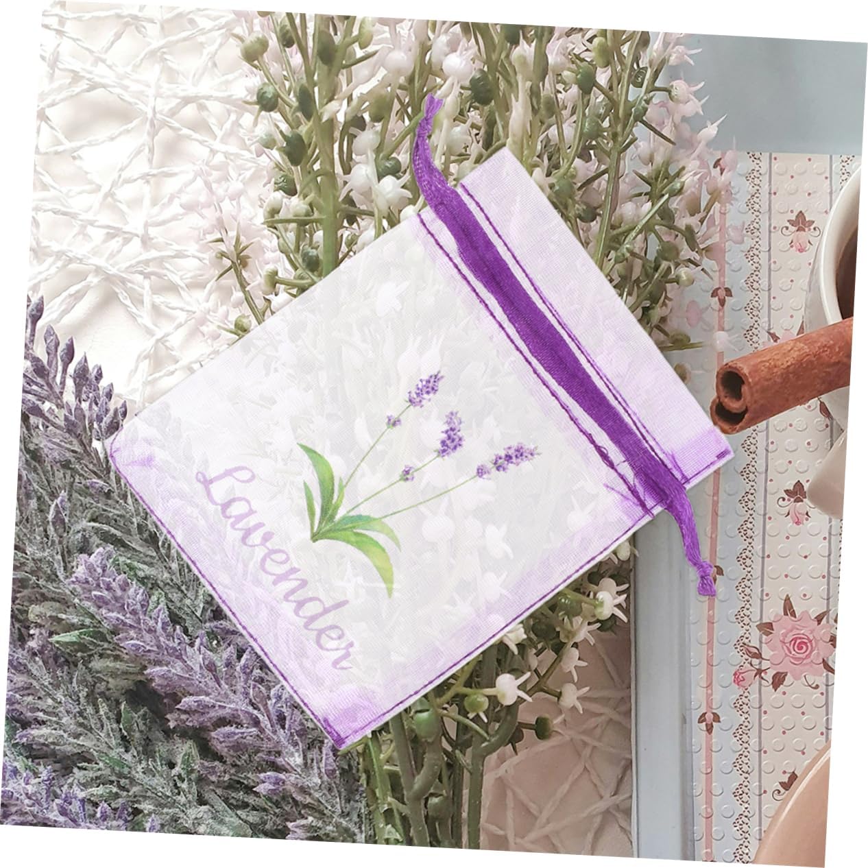 50pcs Lavender Sachet Bags for Dried Flowers and Tea