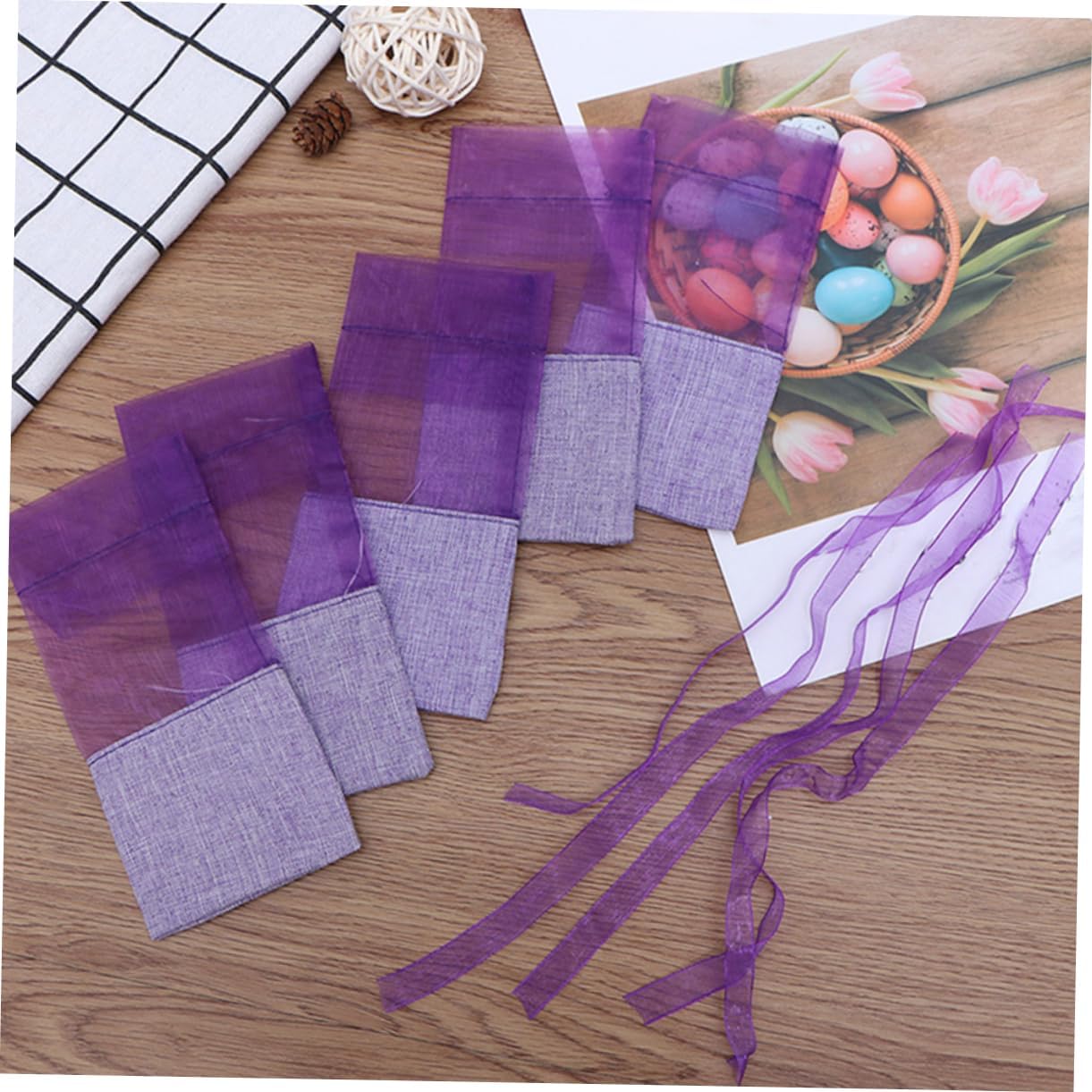Lavender Sachet Bags 24 Pack for Home Fragrance and Wardrobe Storage