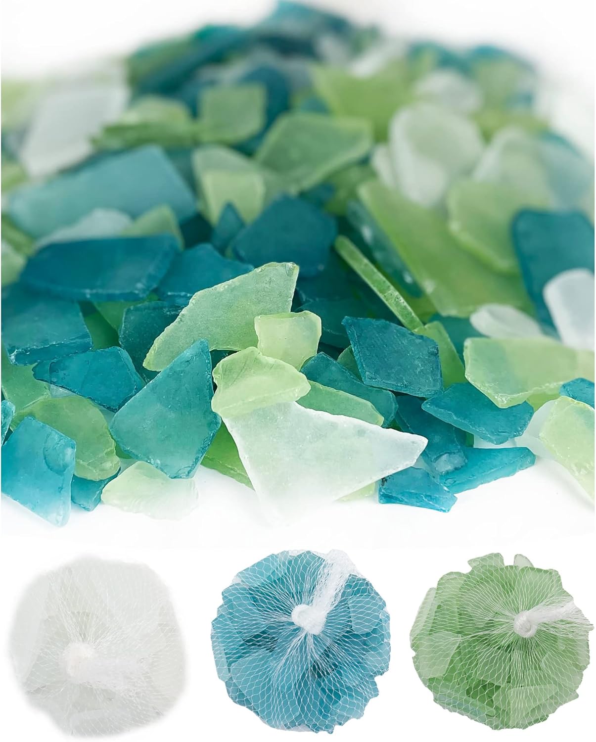 CYS EXCEL Sea Glass Vase Filler 24 Ounces Mix