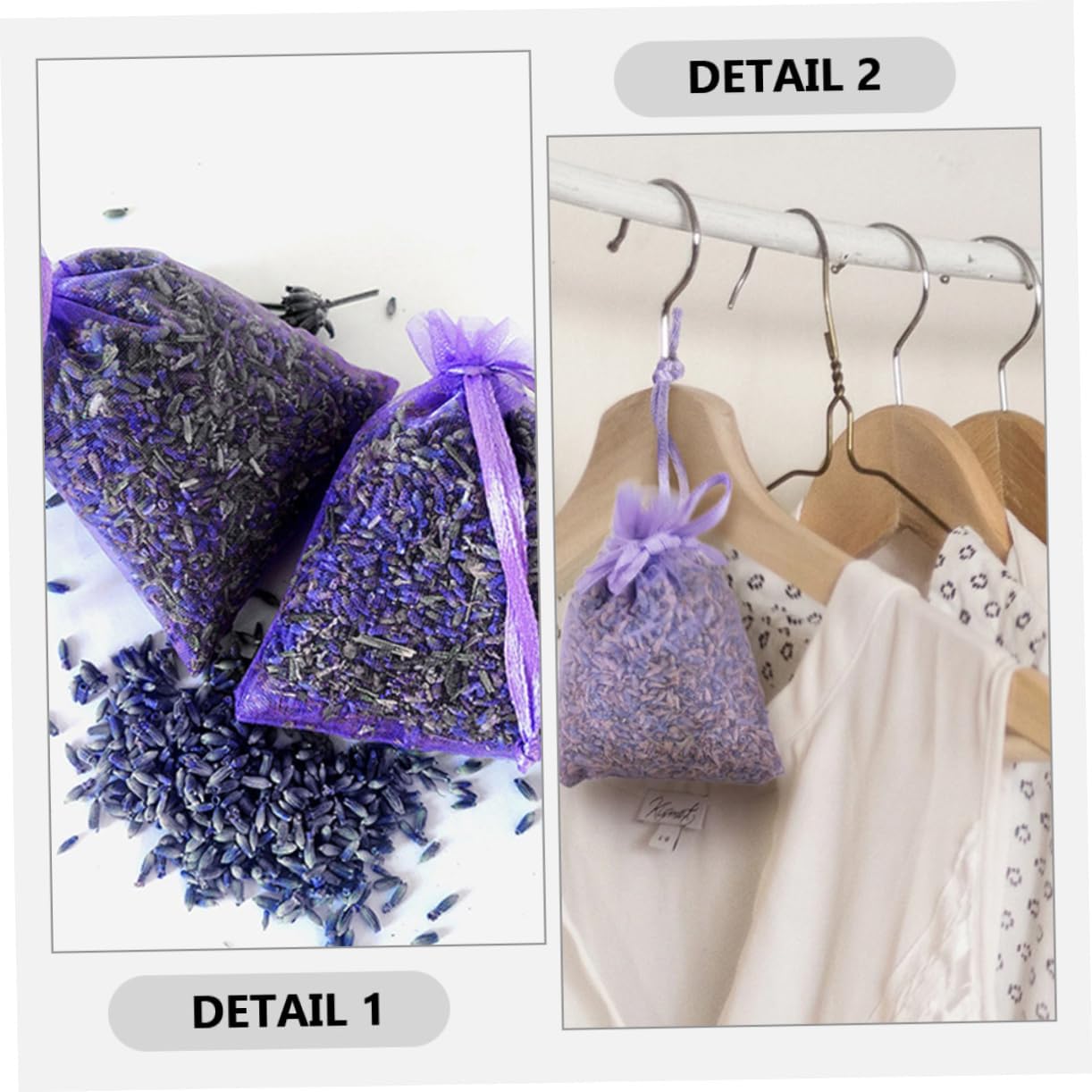10pcs Lavender Sachet Bags for Home and Car Freshening
