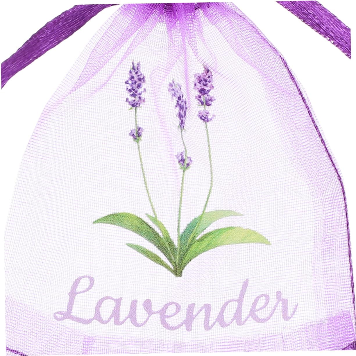 50pcs Lavender Drawstring Sachet Pouches for Home Organization