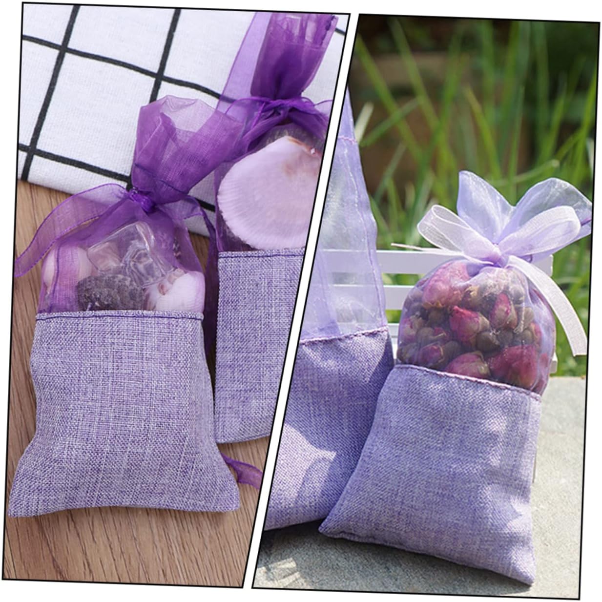 Vaguelly 24Pcs Lavender Sachet Bags for Home and Travel