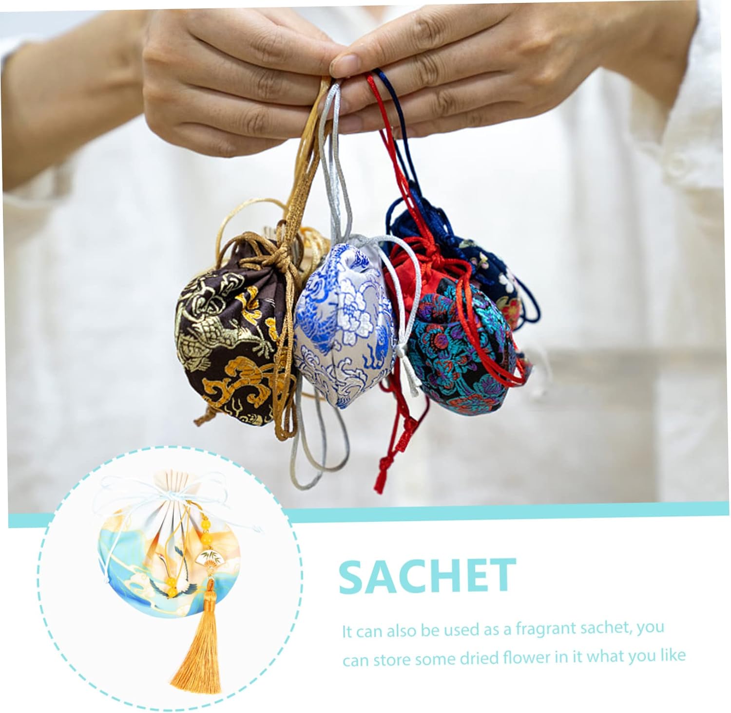 Cabilock Lavender Sachet Decorative Pouch for Scents