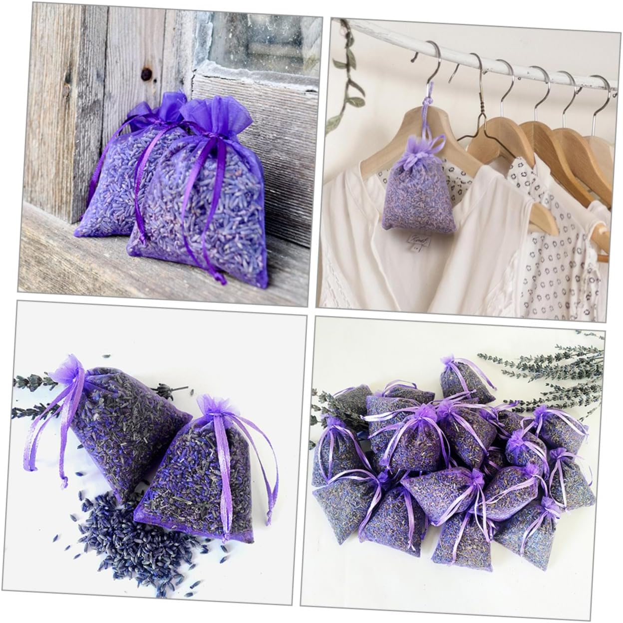 10pcs Lavender Scented Sachets for Closets and Cars