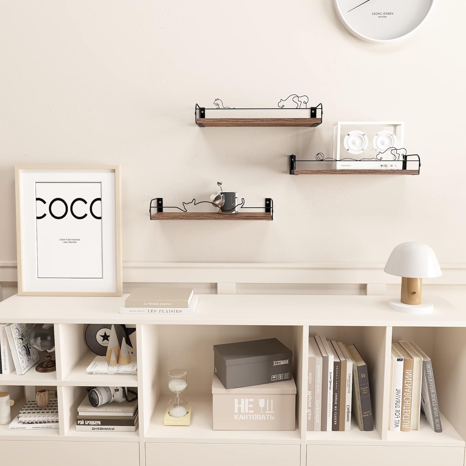 Lyeasw Floating Shelves Cat Wall Shelf Set of 3