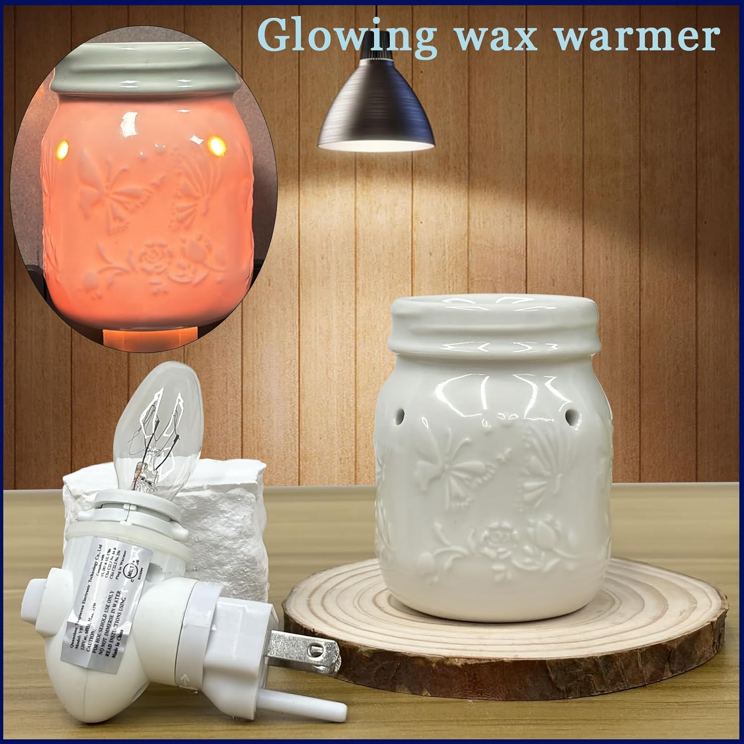 Butterfly Motif Plug In Wax Warmer for Fragrance
