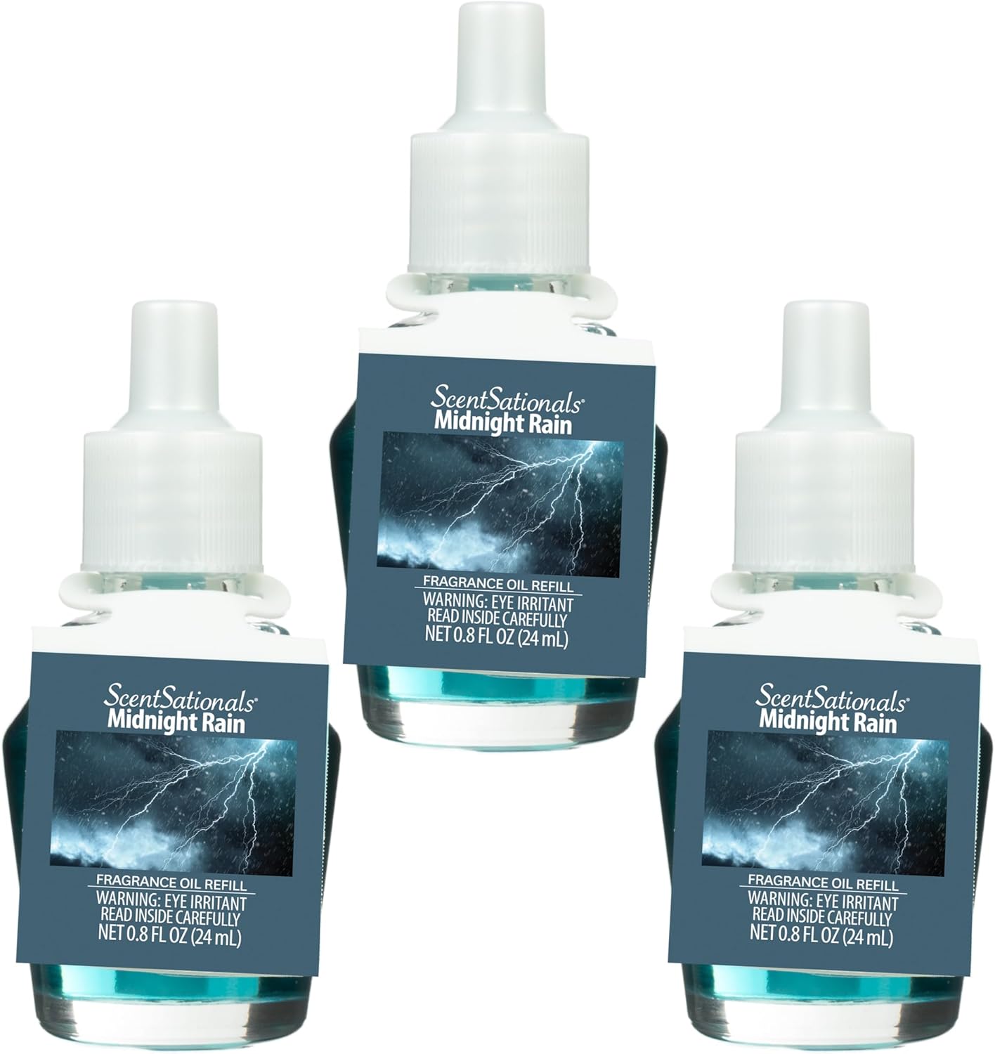 Scentsationals Midnight Rain Fragrance Oil Refill 3-Pack