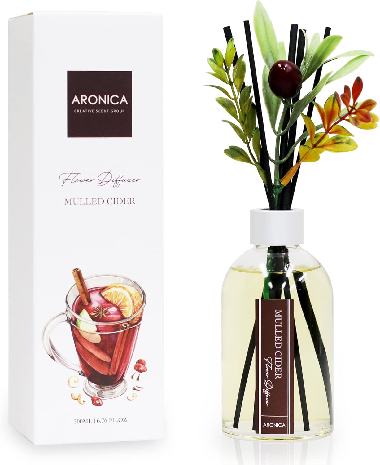 Aronica Christmas Tree Diffuser Oil with Sticks