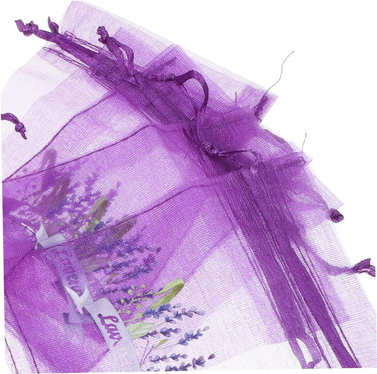 Luxshiny 20pcs Lavender Sachets with Drawstring Mesh Bags