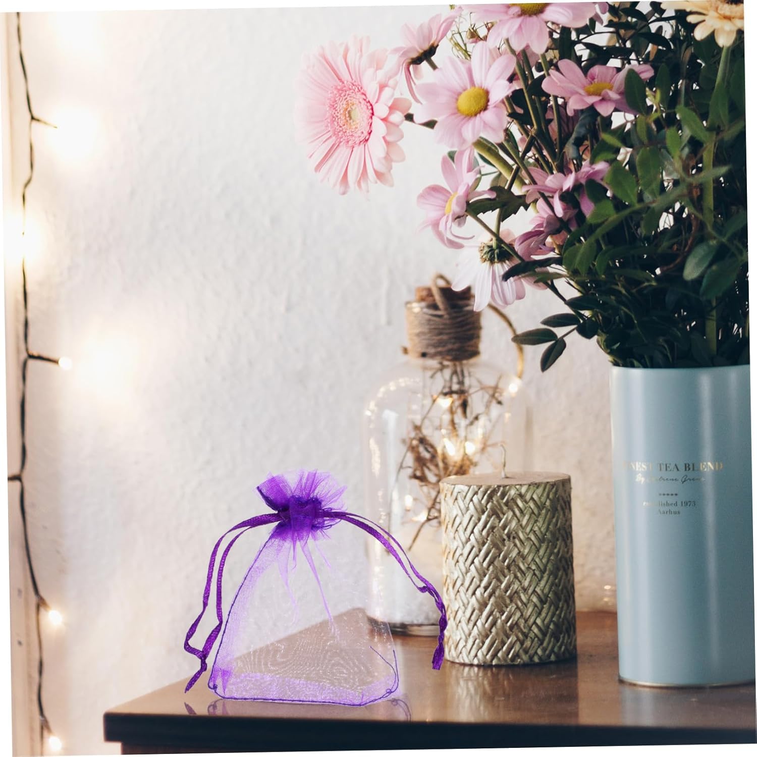 100pcs Lavender Sachet Bags Empty Scented for Home Storage