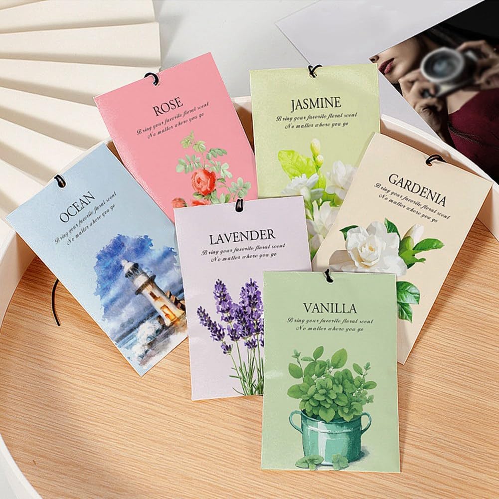 12-Pack Rose Scented Sachets for Drawer and Closet