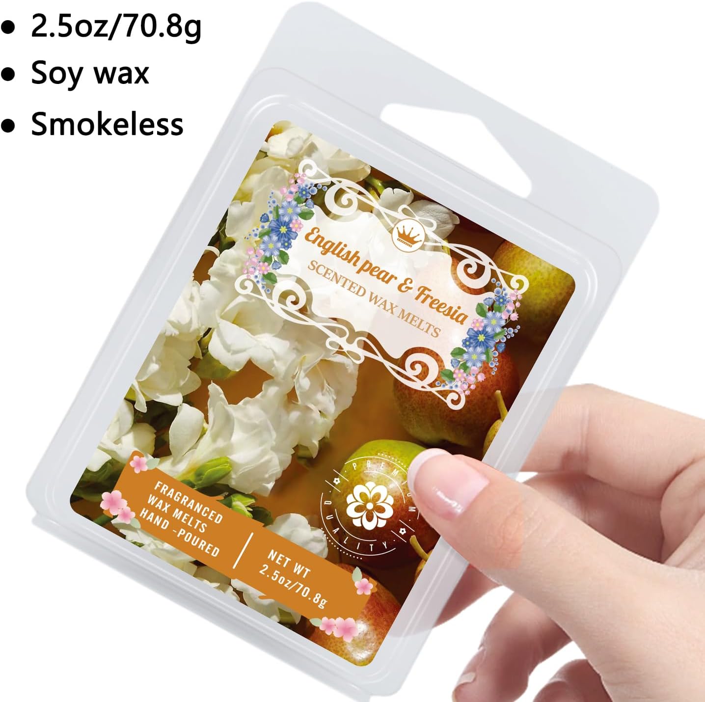 8 Natural Soy Wax Fire-Free Aromatherapy Cubes Gift Box