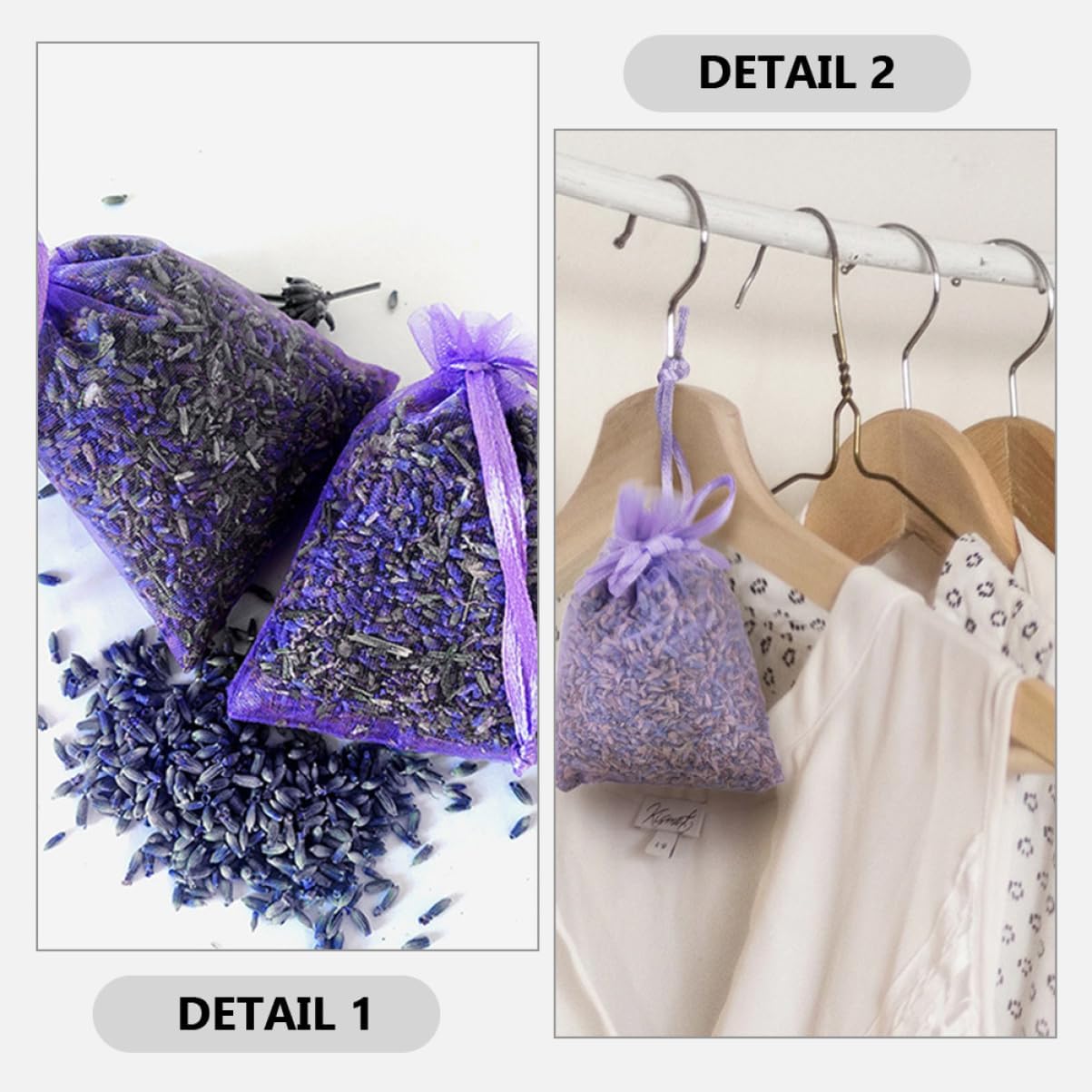 Cabilock 10pcs Lavender Sachet Bags for Home Car and Closet