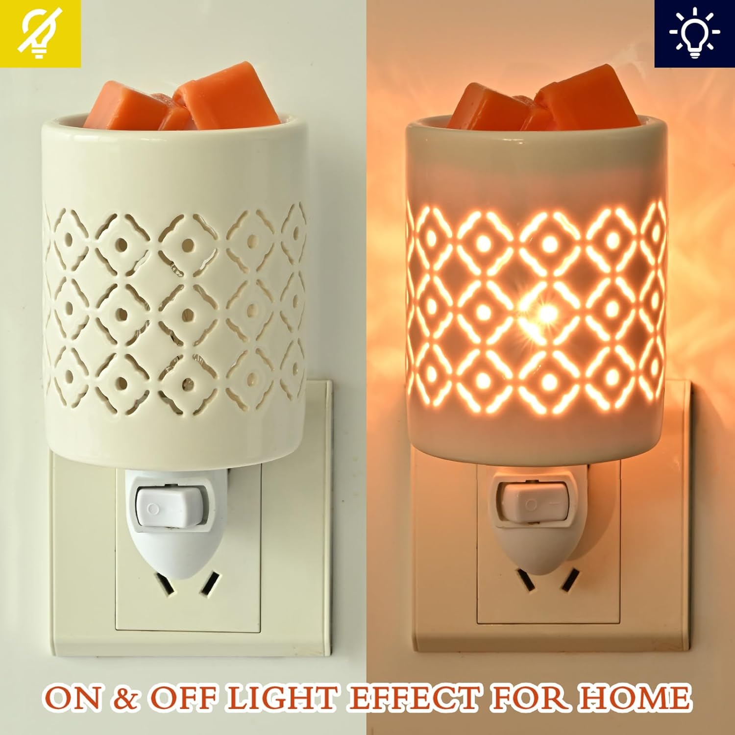 Stylish Plug in Wax Warmer with White Porcelain