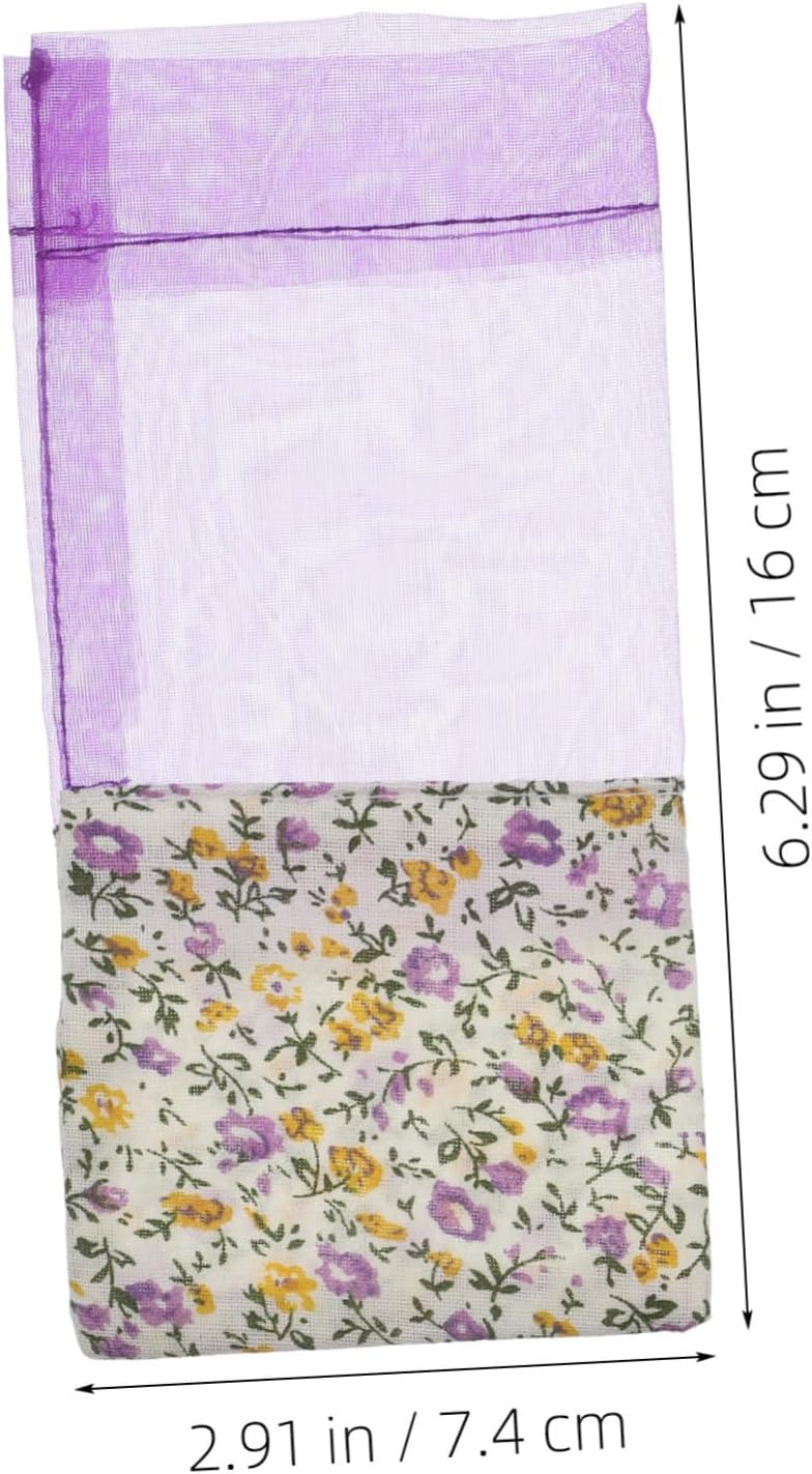 OUNONA 10pcs Lavender Sachet Bags with Drawstring Closure