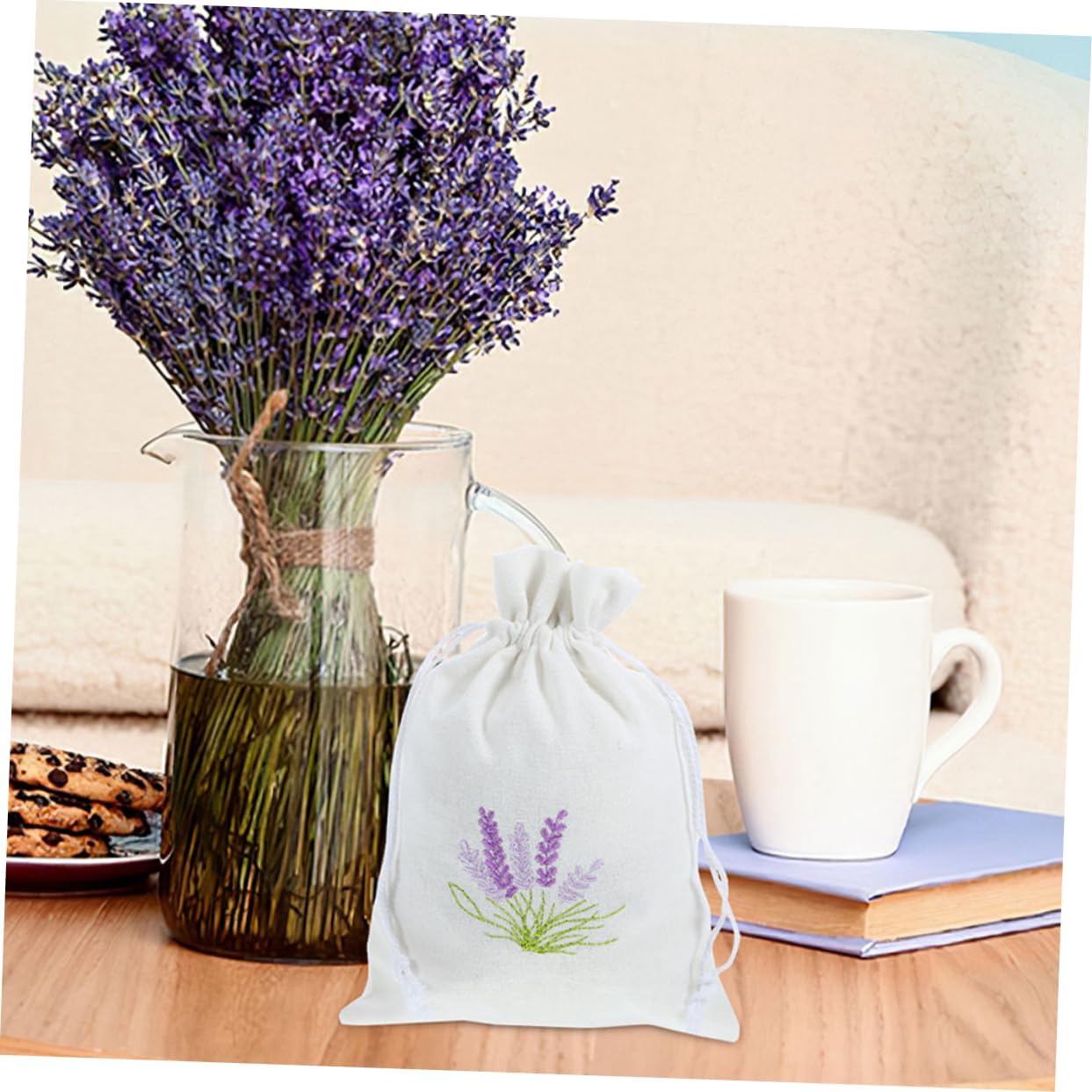 STOBAZA 4pcs Lavender Sachet Bags for Home Organization