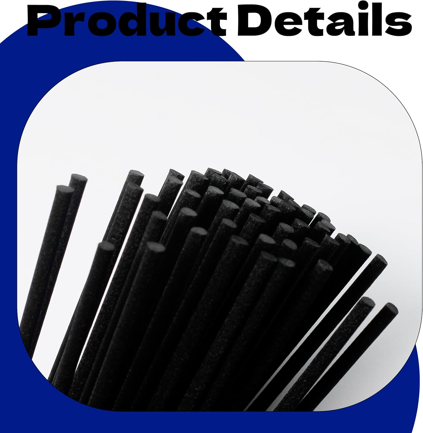 Black Fibre Reed Diffuser Sticks 50pcs