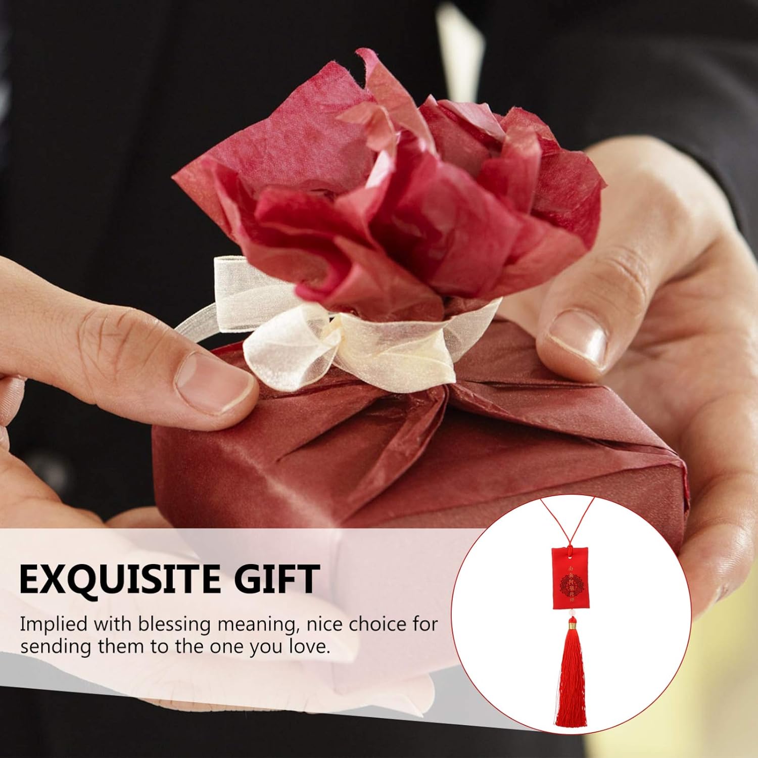 Fragrance Sachets with Red Tassel for Home Travel Wedding