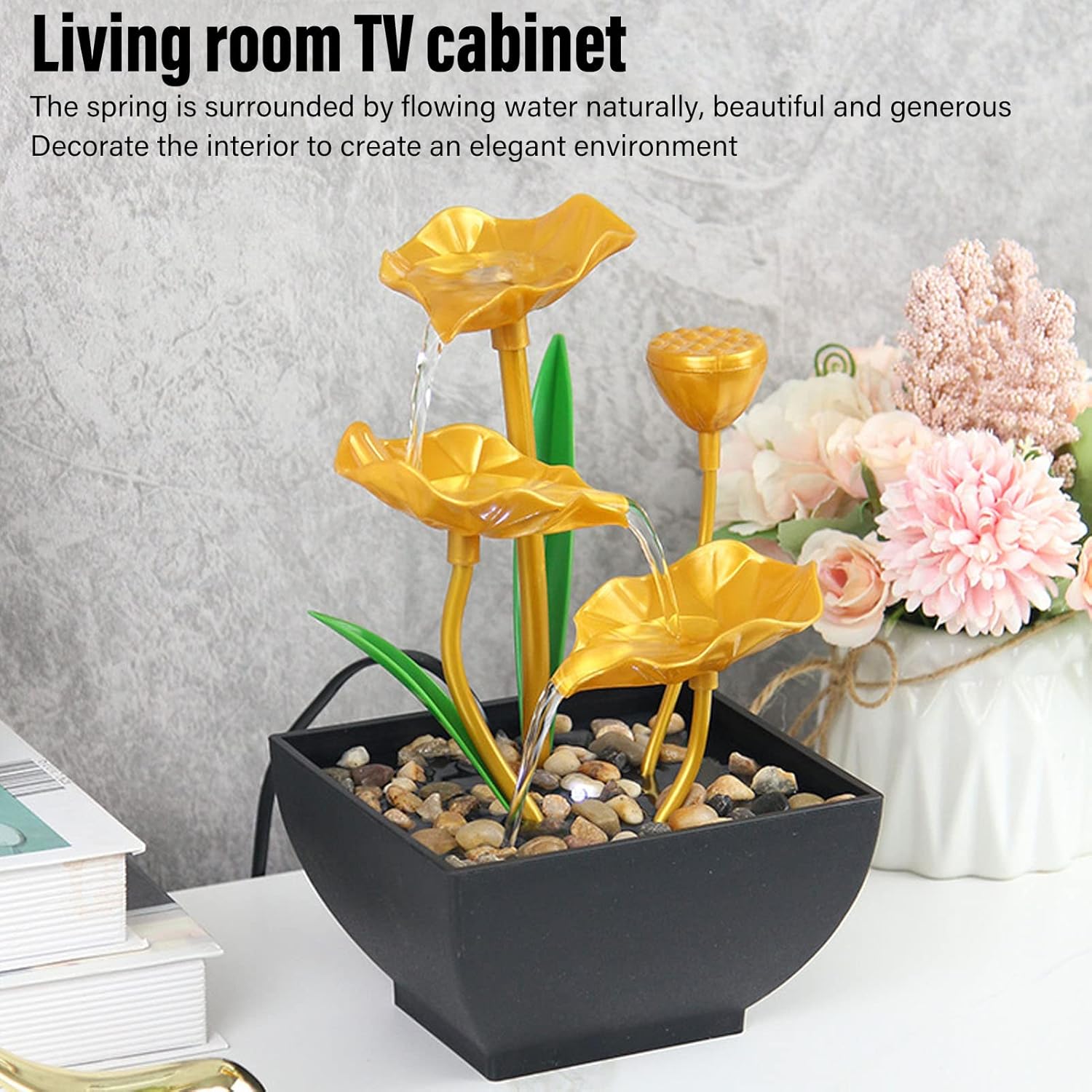 FLEXMAN Tabletop Fountain with LED Lights