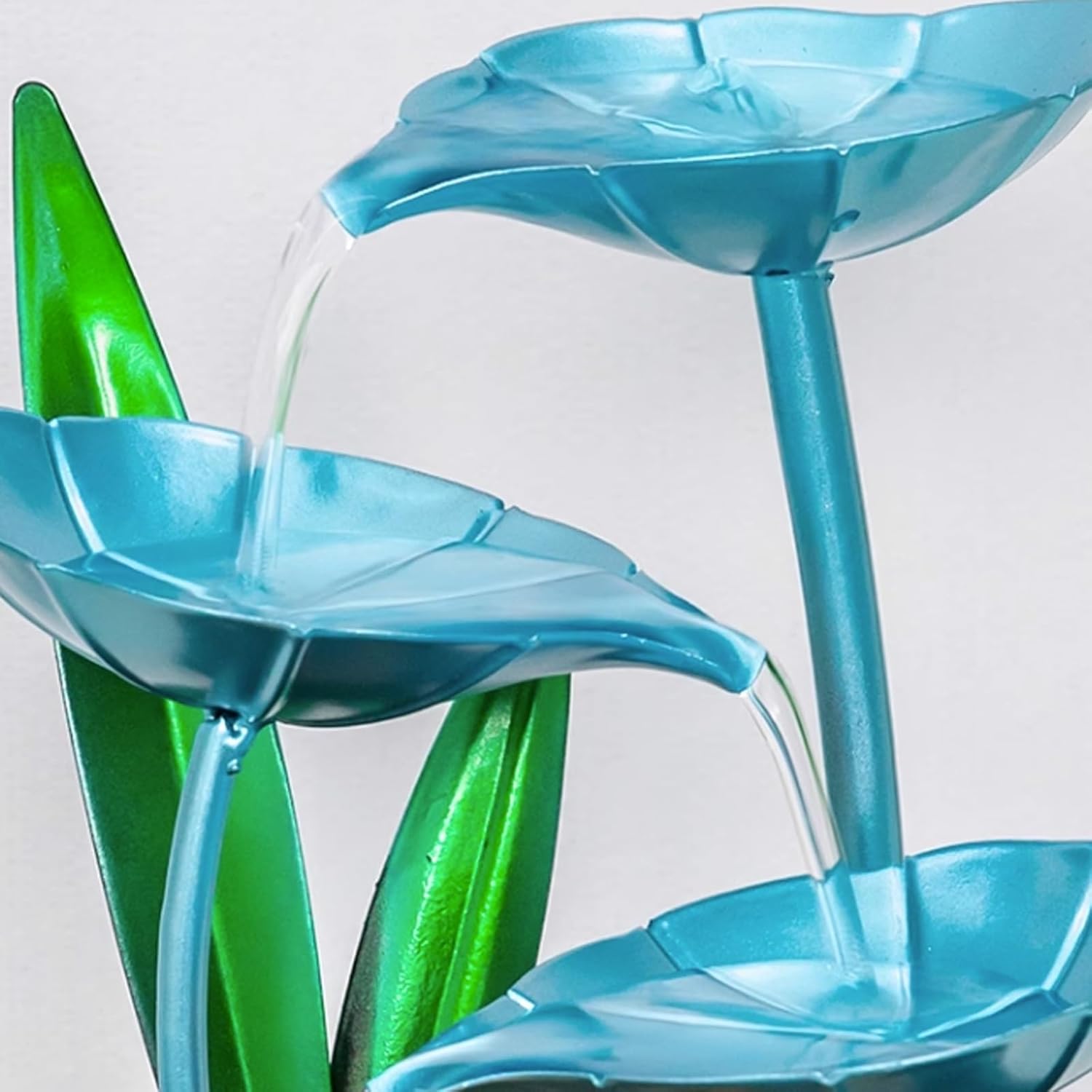 Golden Tabletop Fountain with Flowing Water Decoration