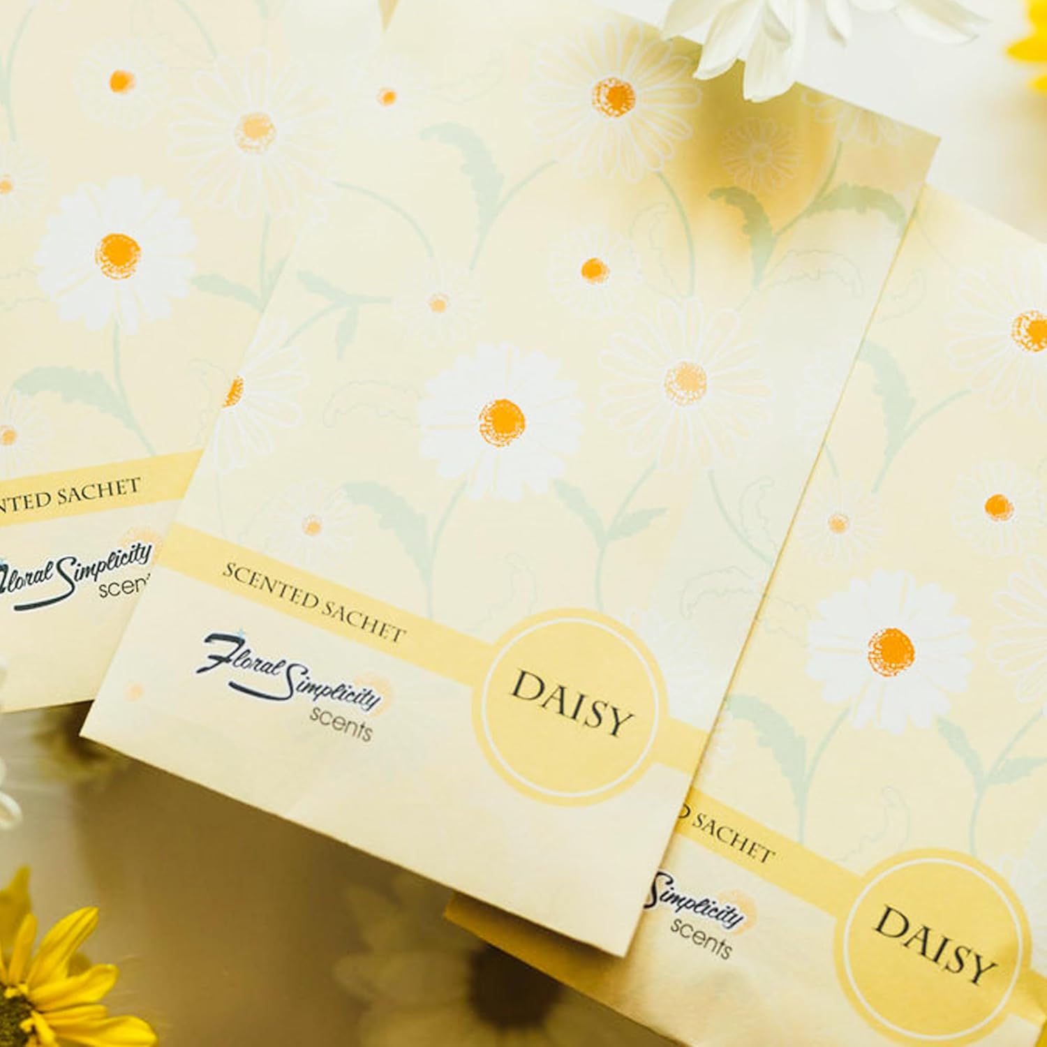 Floral Simplicity Daisy Scented Sachets Pack of 6