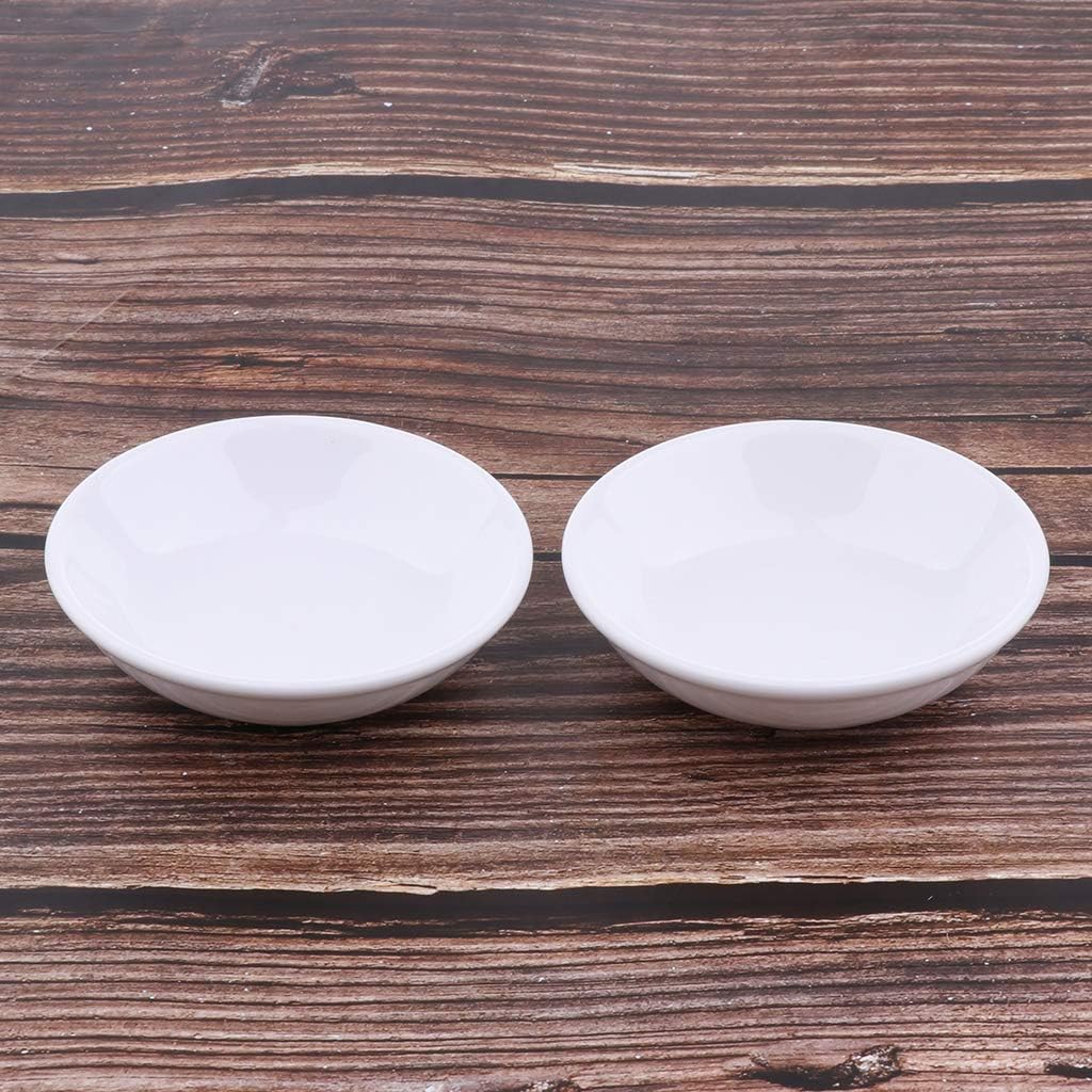 2 Pcs 38 Inch Round Ceramic Dish for Electric Burner Warmer