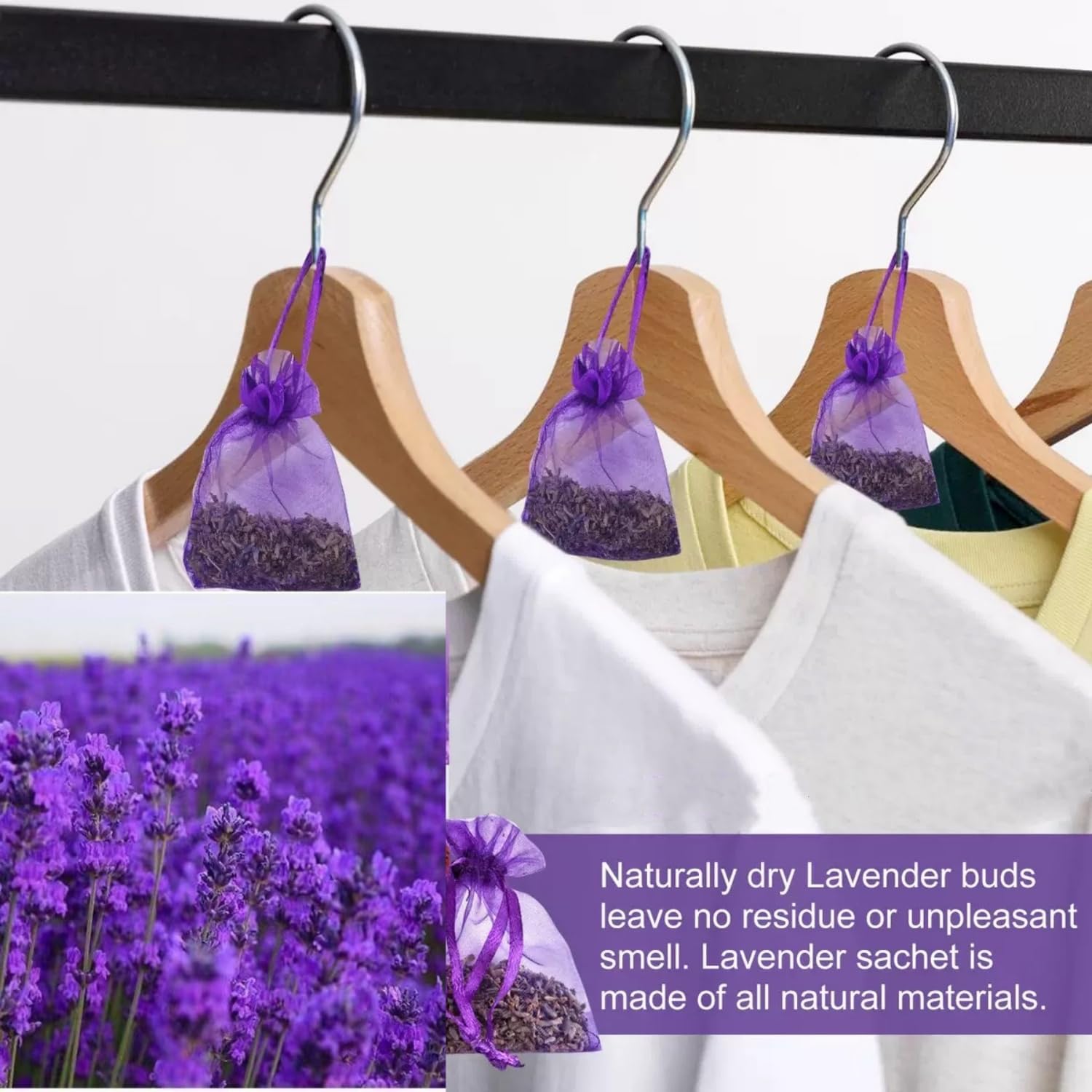 20 Piece Lavender Sachets for Home Fragrance