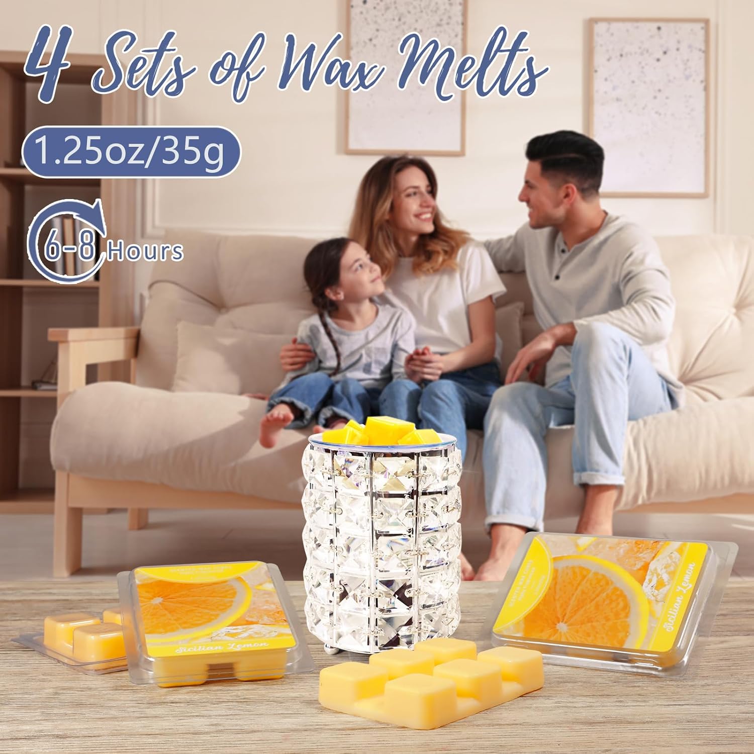 SCENTORINI Wax Melts Sicilian Lemon 4-Pack