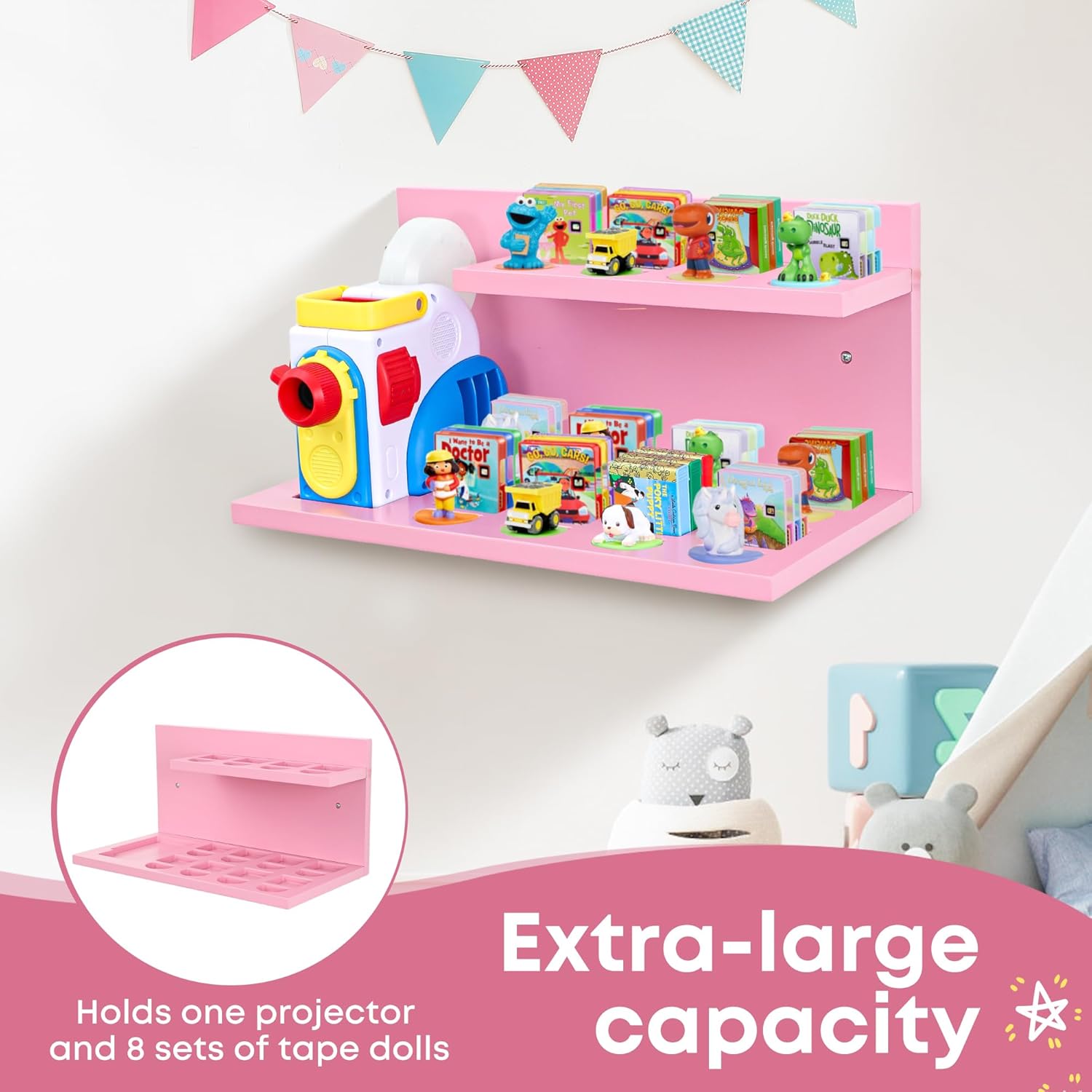 PHOENANCEE Floating Shelf for Little Tikes Story Dream Machine