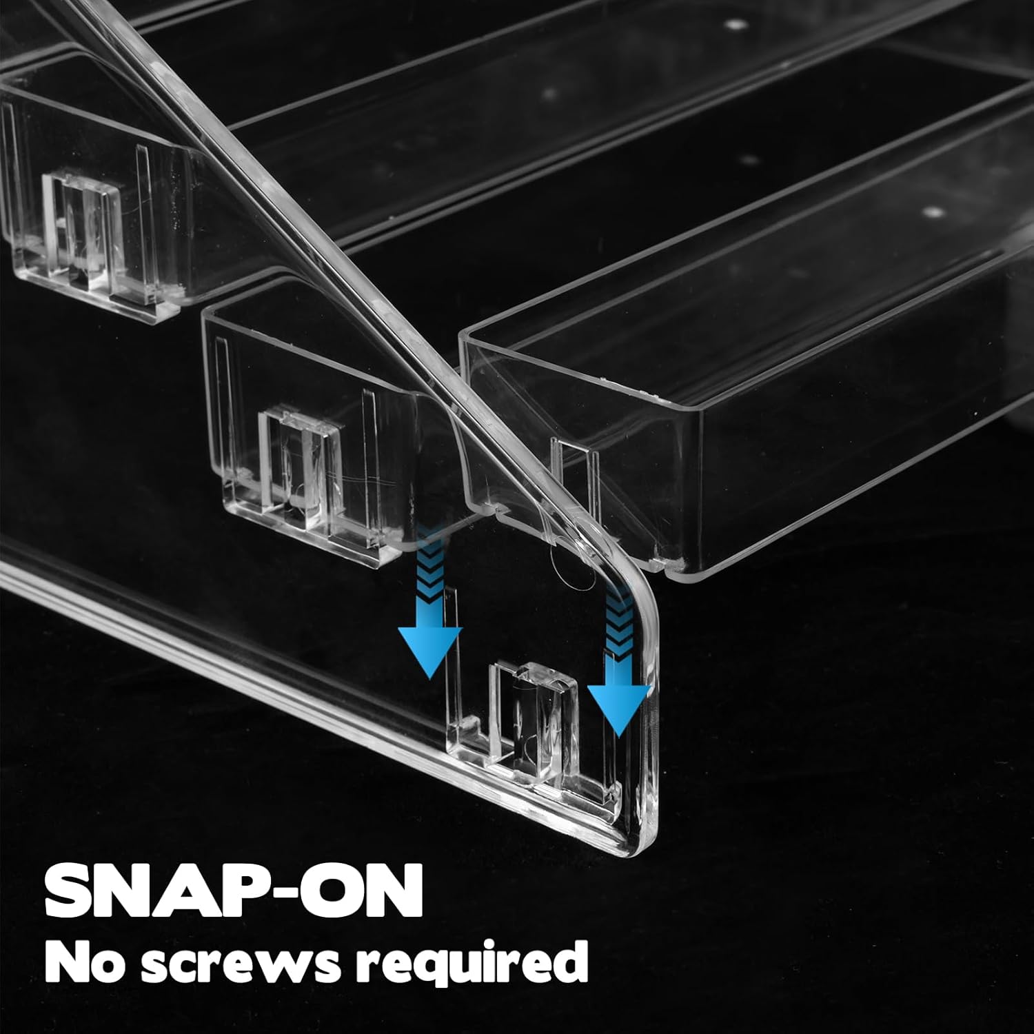 2 Pack 7 Tier Essential Oil Organizer Clear Holder Display Rack