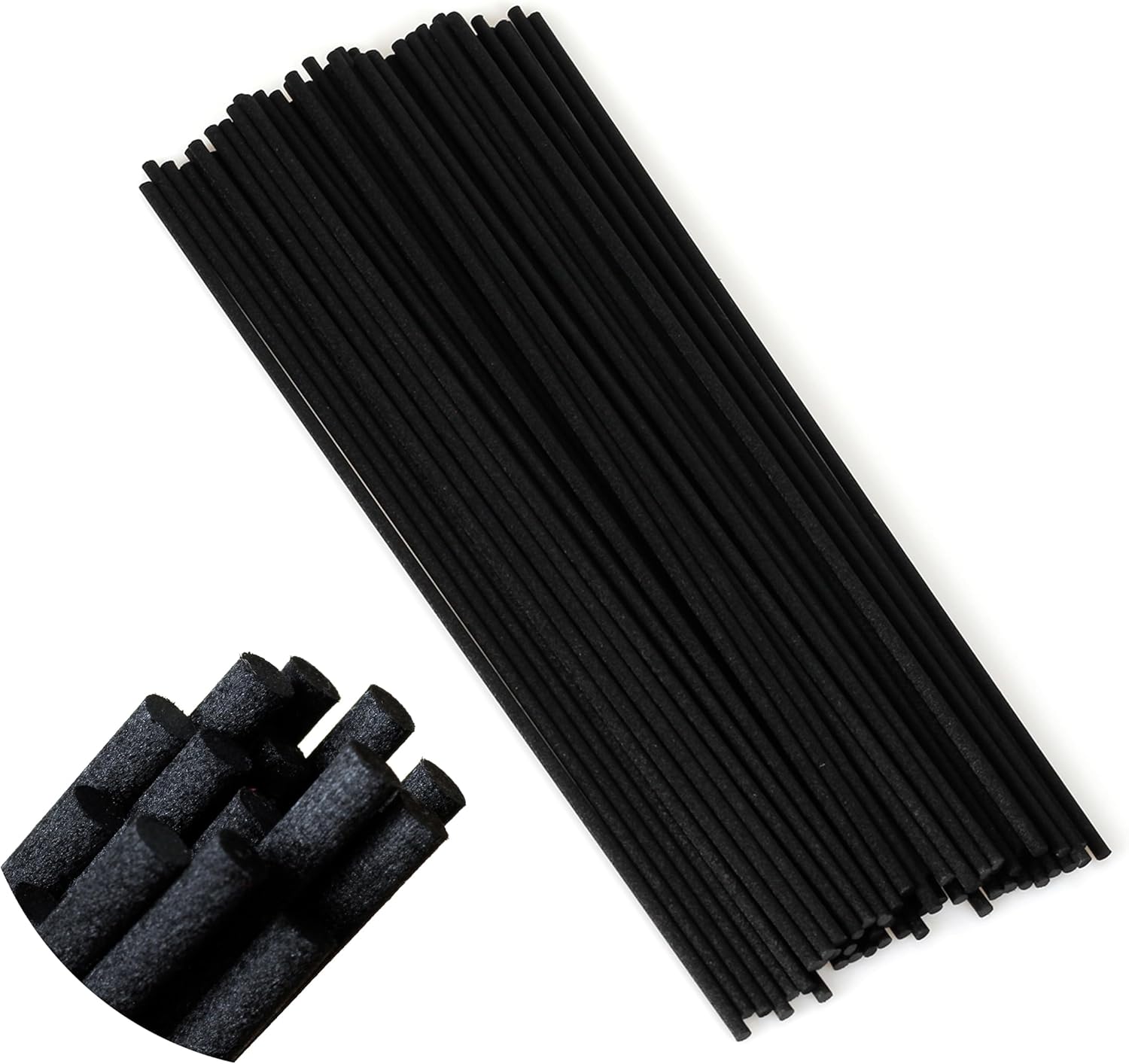 Black Fibre Reed Diffuser Sticks 50pcs